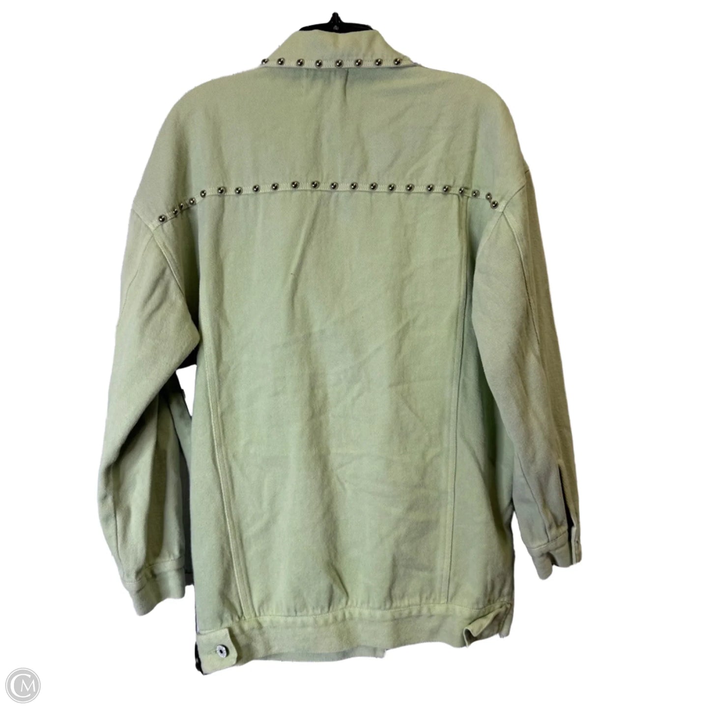 Jacket Denim By Clothes Mentor In Green, Size: S