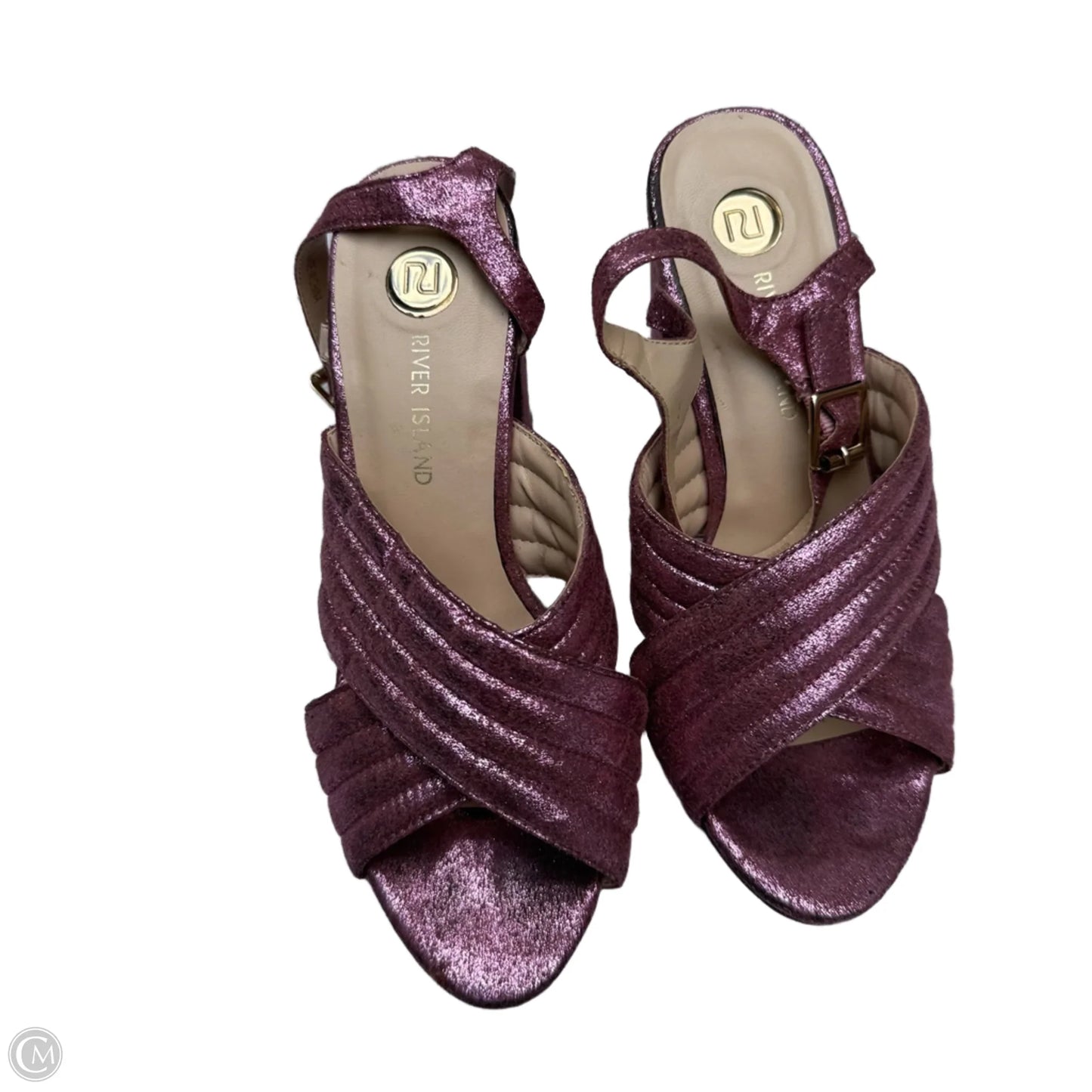 Shoes Heels Block By Clothes Mentor In Pink, Size: 5