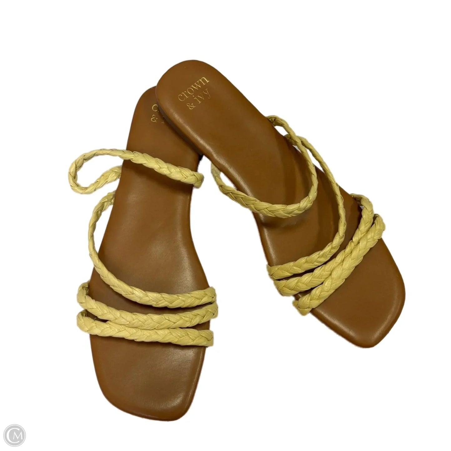 Sandals Flats By Crown And Ivy In Brown, Size: 10