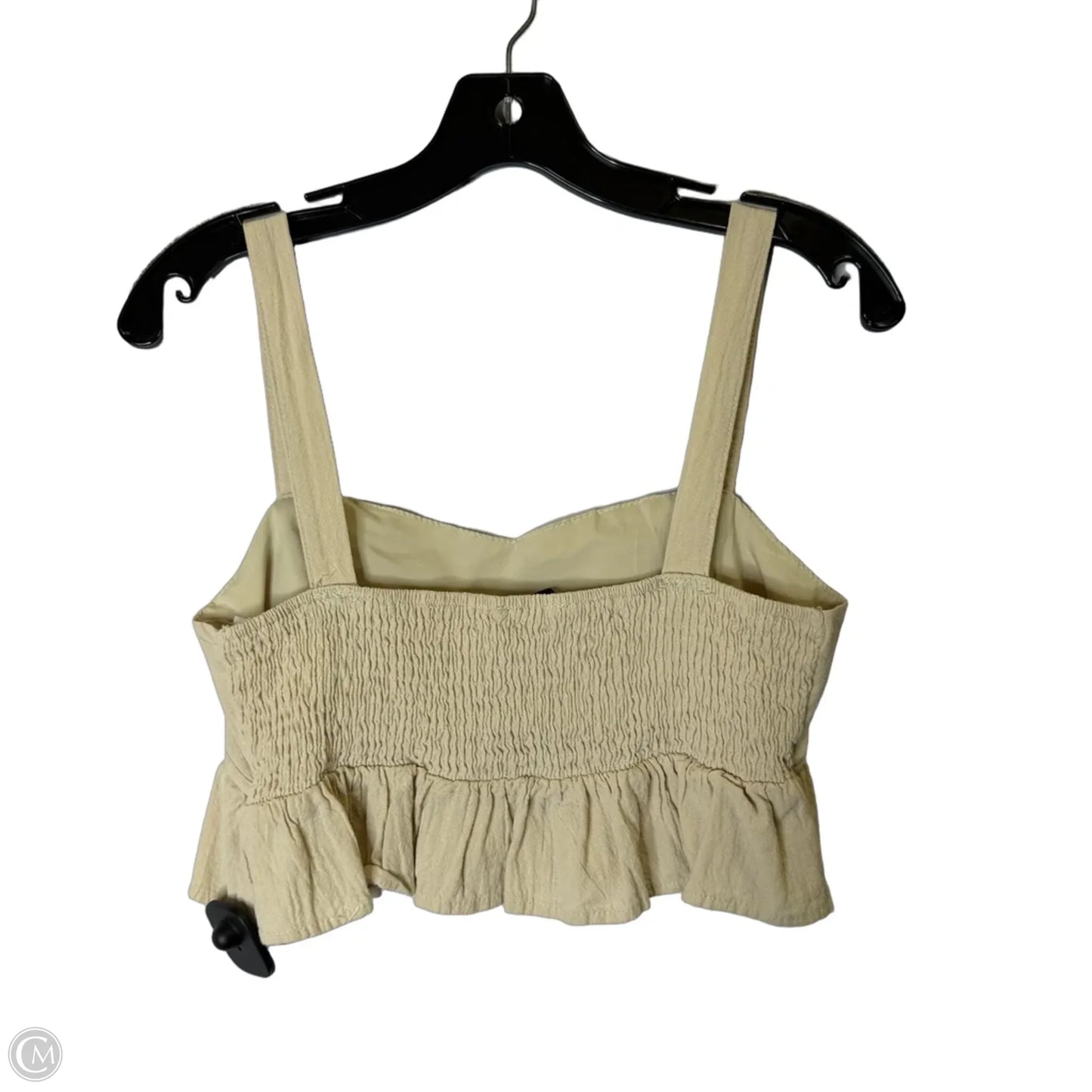 Top Sleeveless By Shein In Tan, Size: M