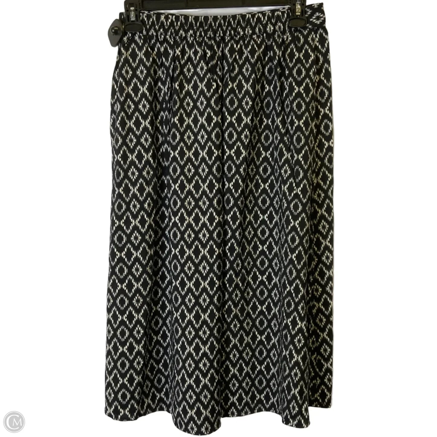 Skirt Midi By Banana Republic In Black, Size: Mp