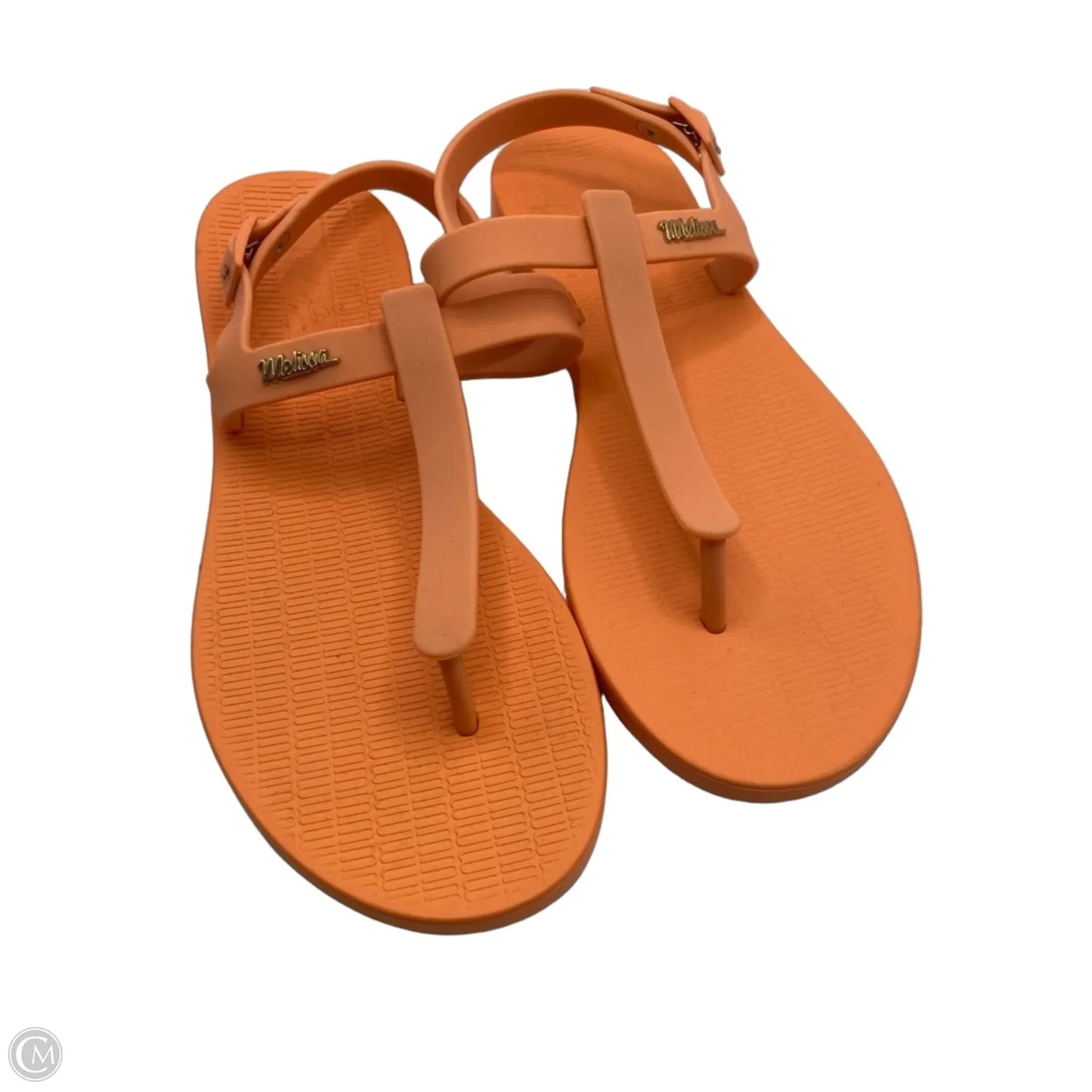 Sandals Flats By Clothes Mentor In Orange, Size: 8