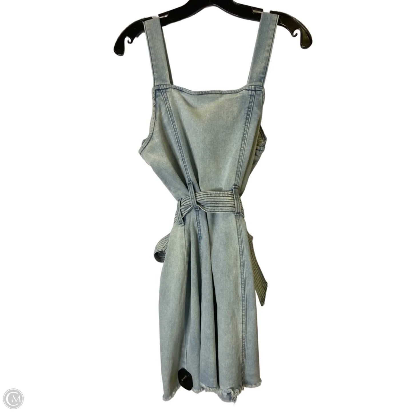 Dress Casual Short By Clothes Mentor In Blue Denim, Size: L