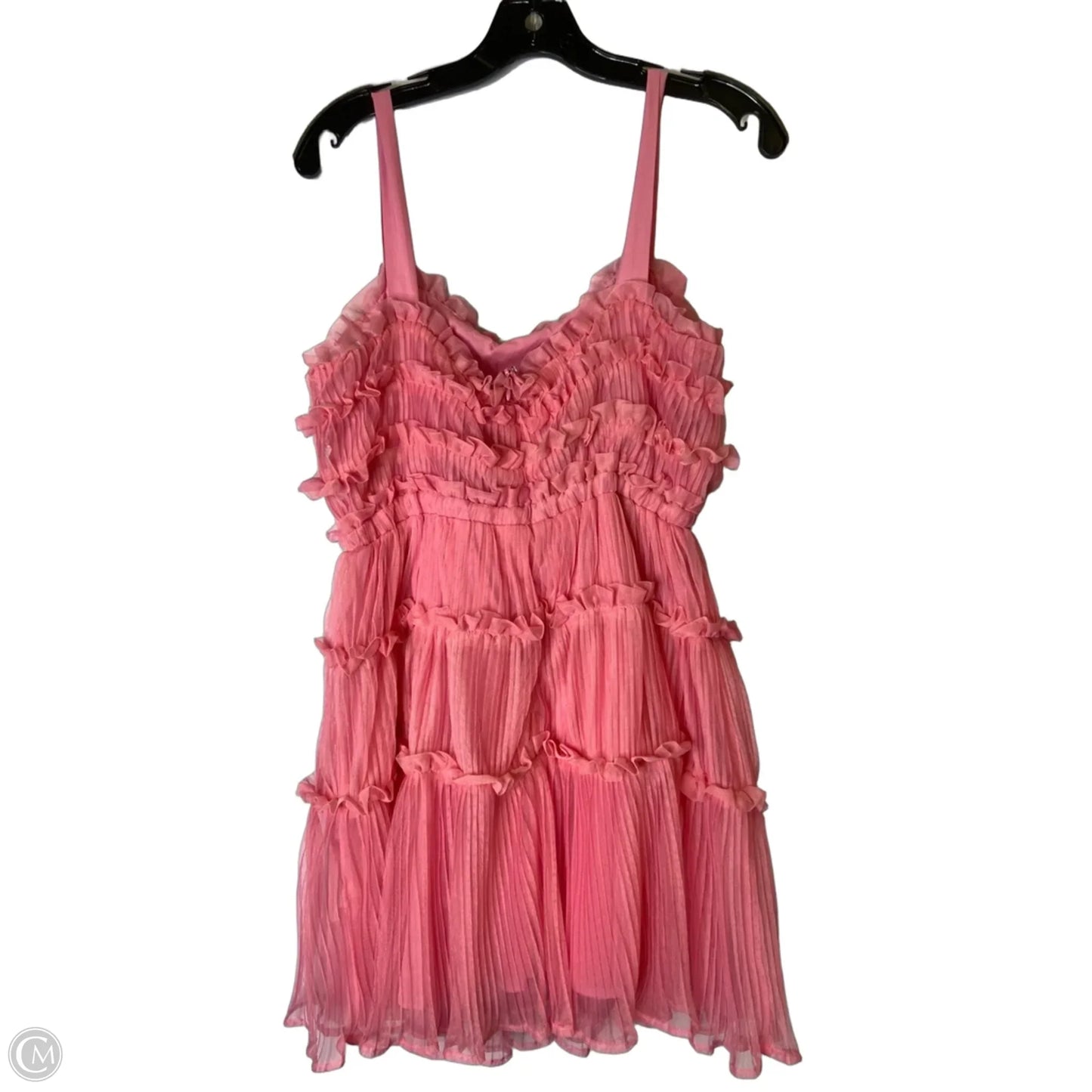 Dress Casual Short By Clothes Mentor In Pink, Size: L