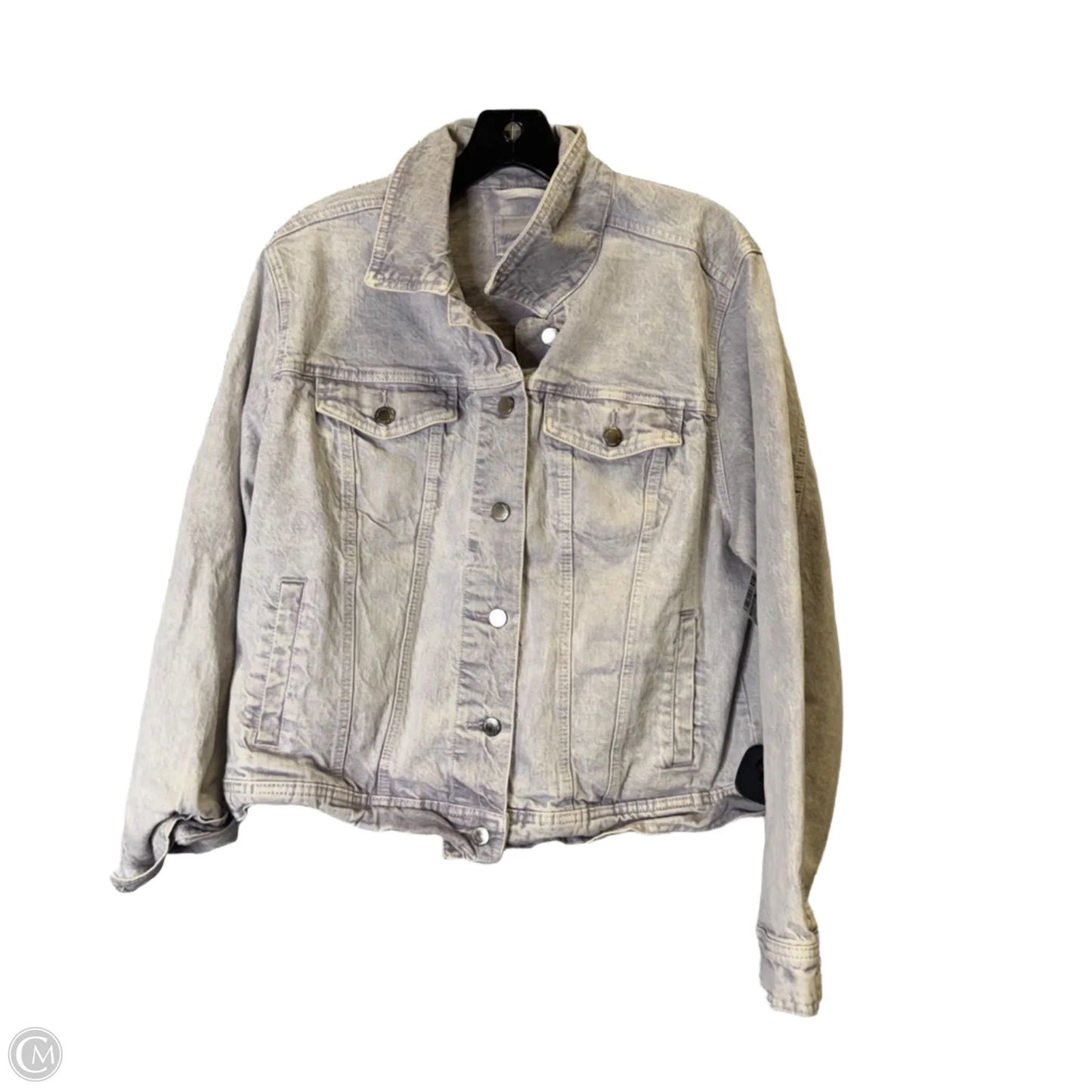 Jacket Denim By Universal Thread In Purple Denim, Size: L