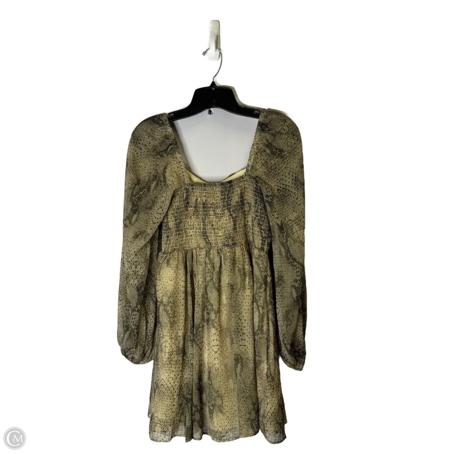 Dress Casual Short By Express In Snakeskin Print, Size: Xs