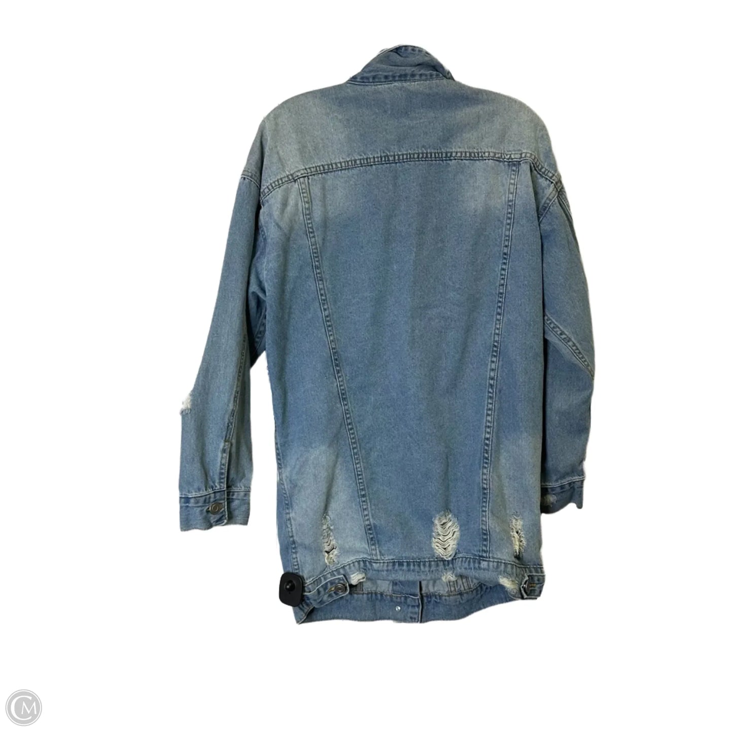 Jacket Denim By Caution To The Wind In Blue Denim, Size: S