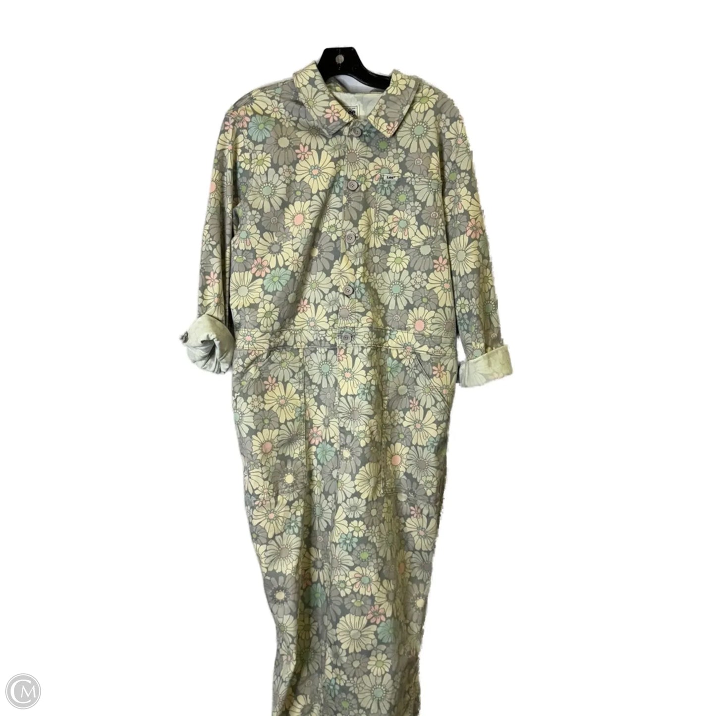 Jumpsuit By Lee In Cream & Grey, Size: Xl