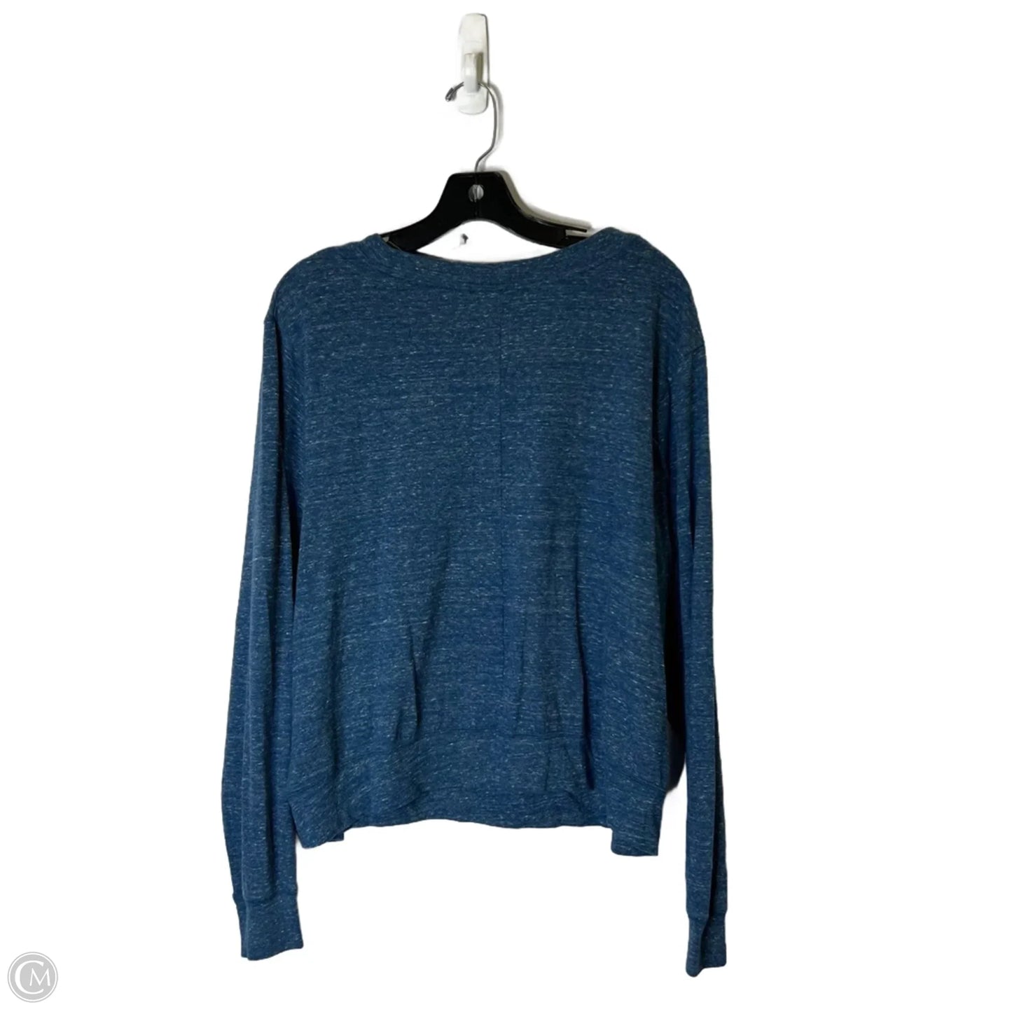 Athletic Top Long Sleeve By Nike Apparel In Blue, Size: 1x