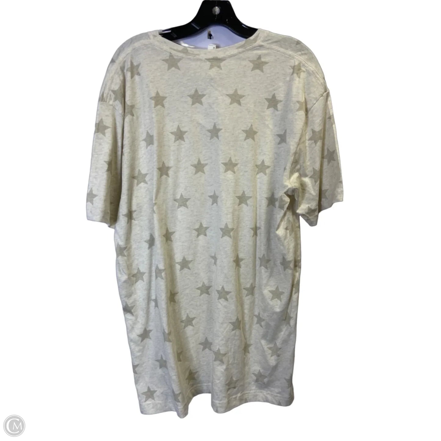 Top Short Sleeve Basic By Clothes Mentor In Beige, Size: Xl