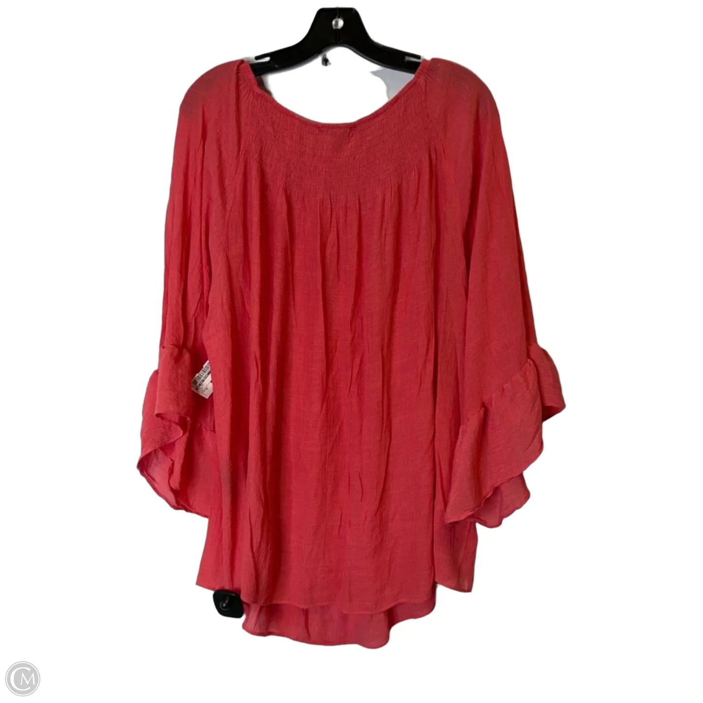 Top Short Sleeve By Zac And Rachel In Pink, Size: 3x