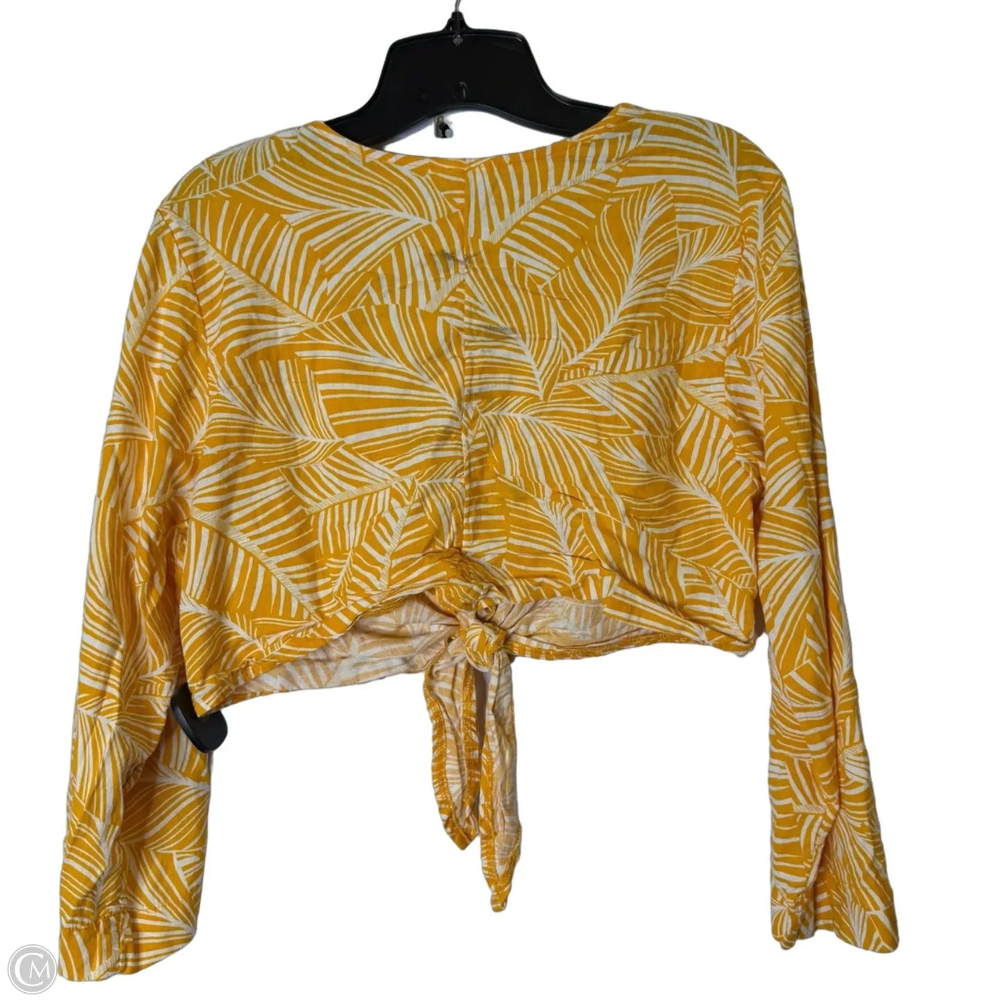 Top Long Sleeve By Shade & Shore In Orange, Size: M