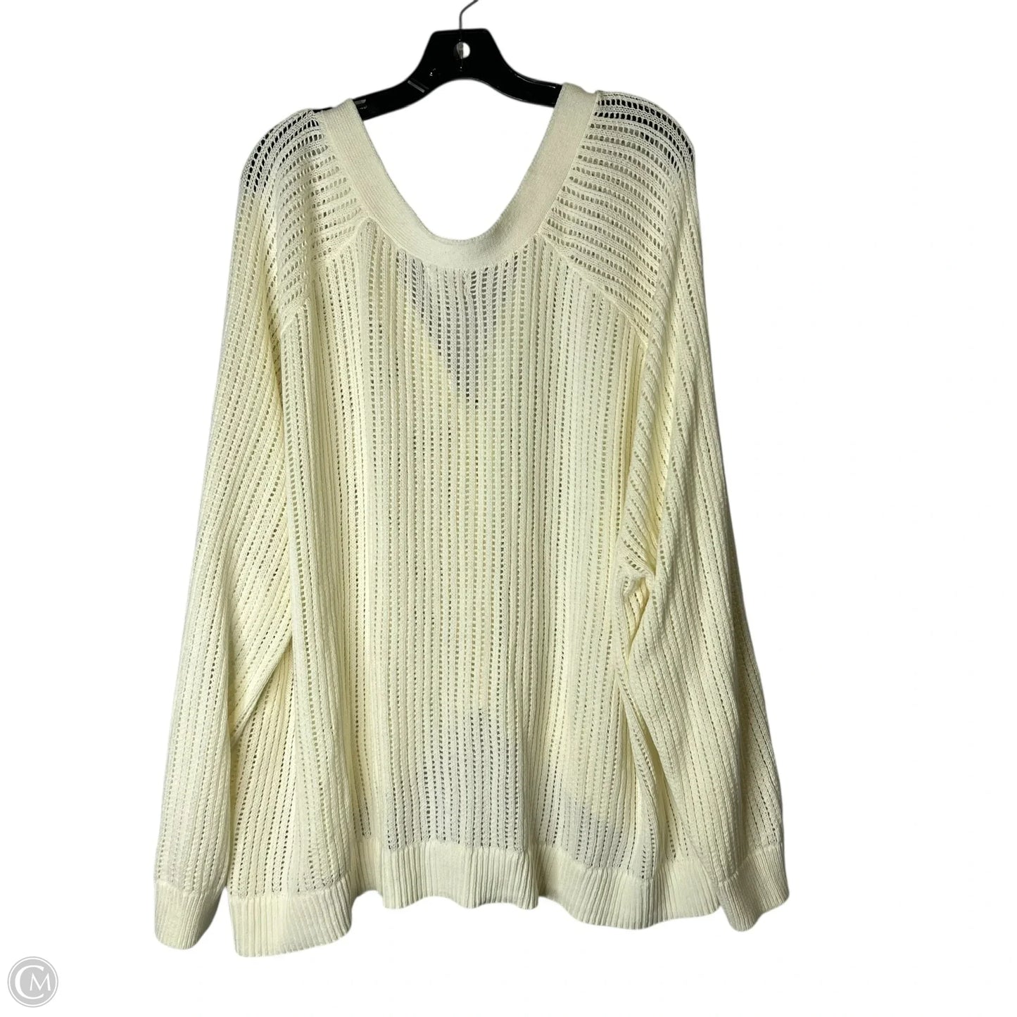 Sweater Cardigan By Caslon In Cream, Size: 4x