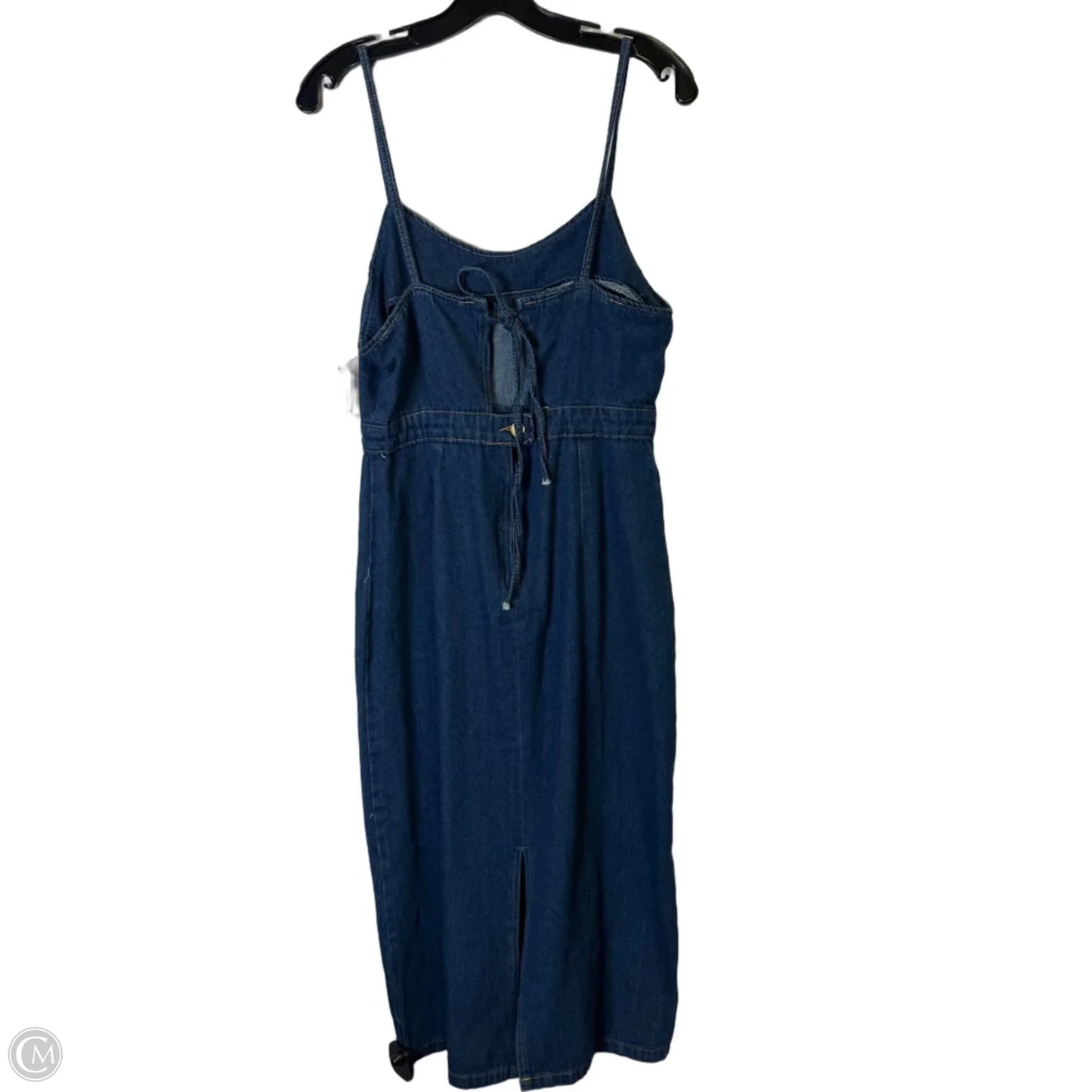 Dress Casual Maxi By Clothes Mentor In Blue Denim, Size: L