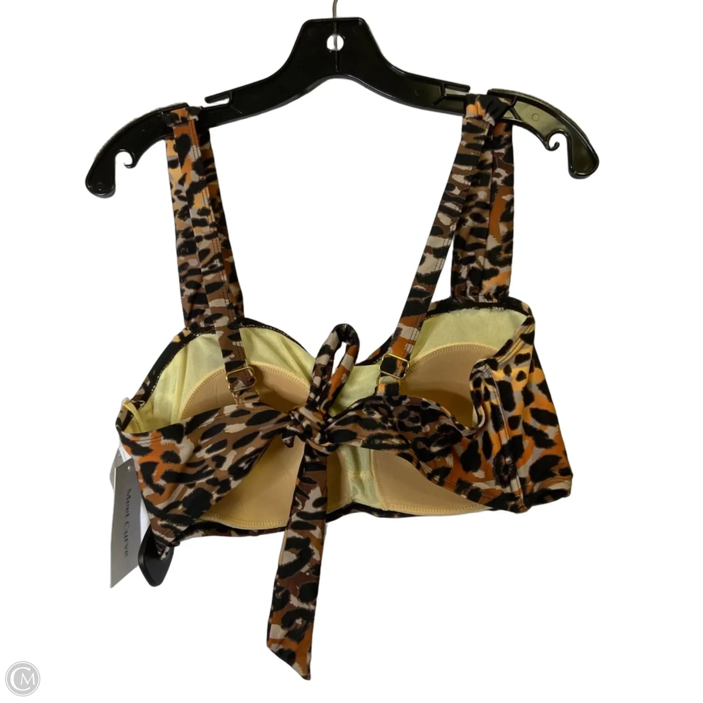 Swimsuit Top By Clothes Mentor In Animal Print, Size: Xl