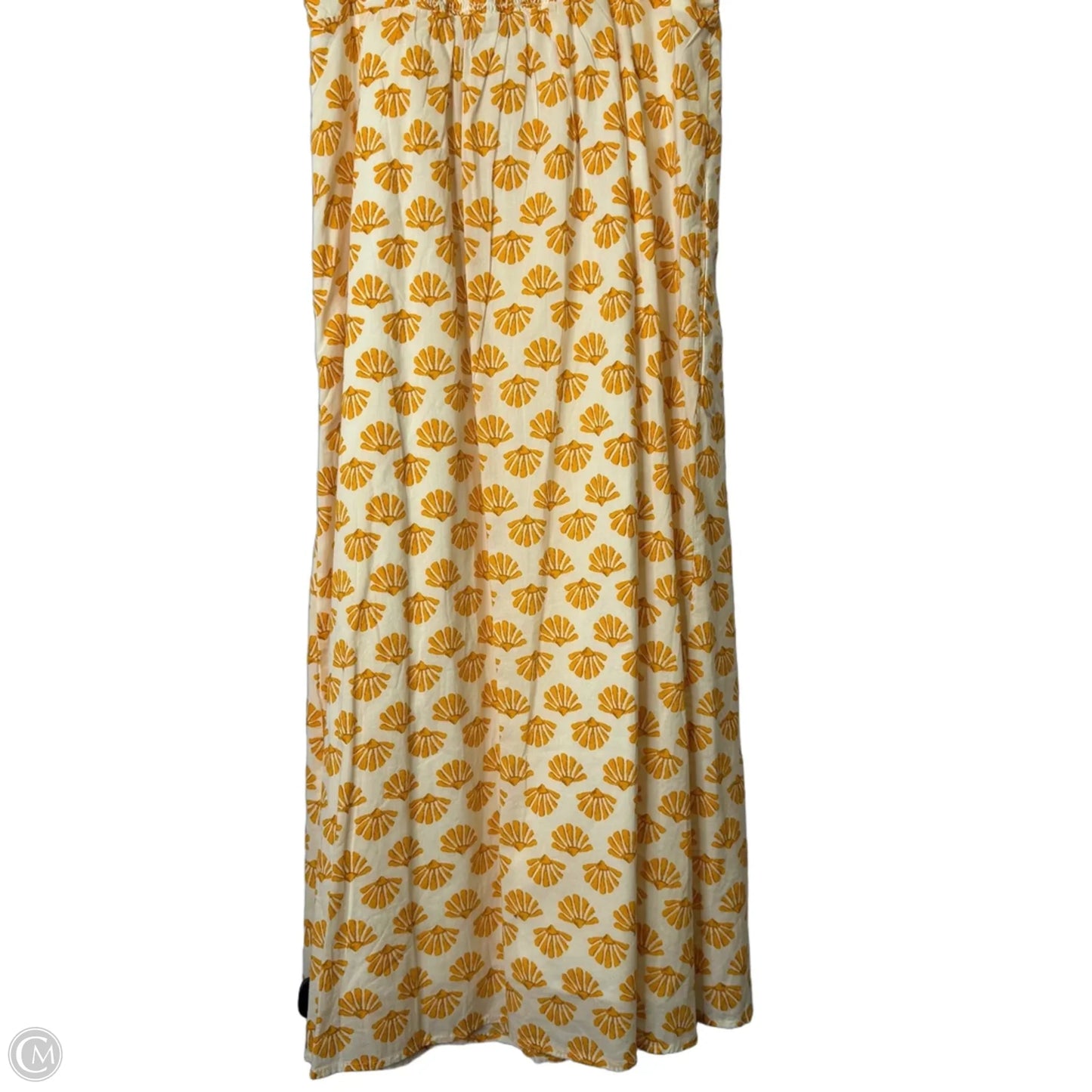 Dress Casual Midi By J. Crew In Orange & White, Size: 4