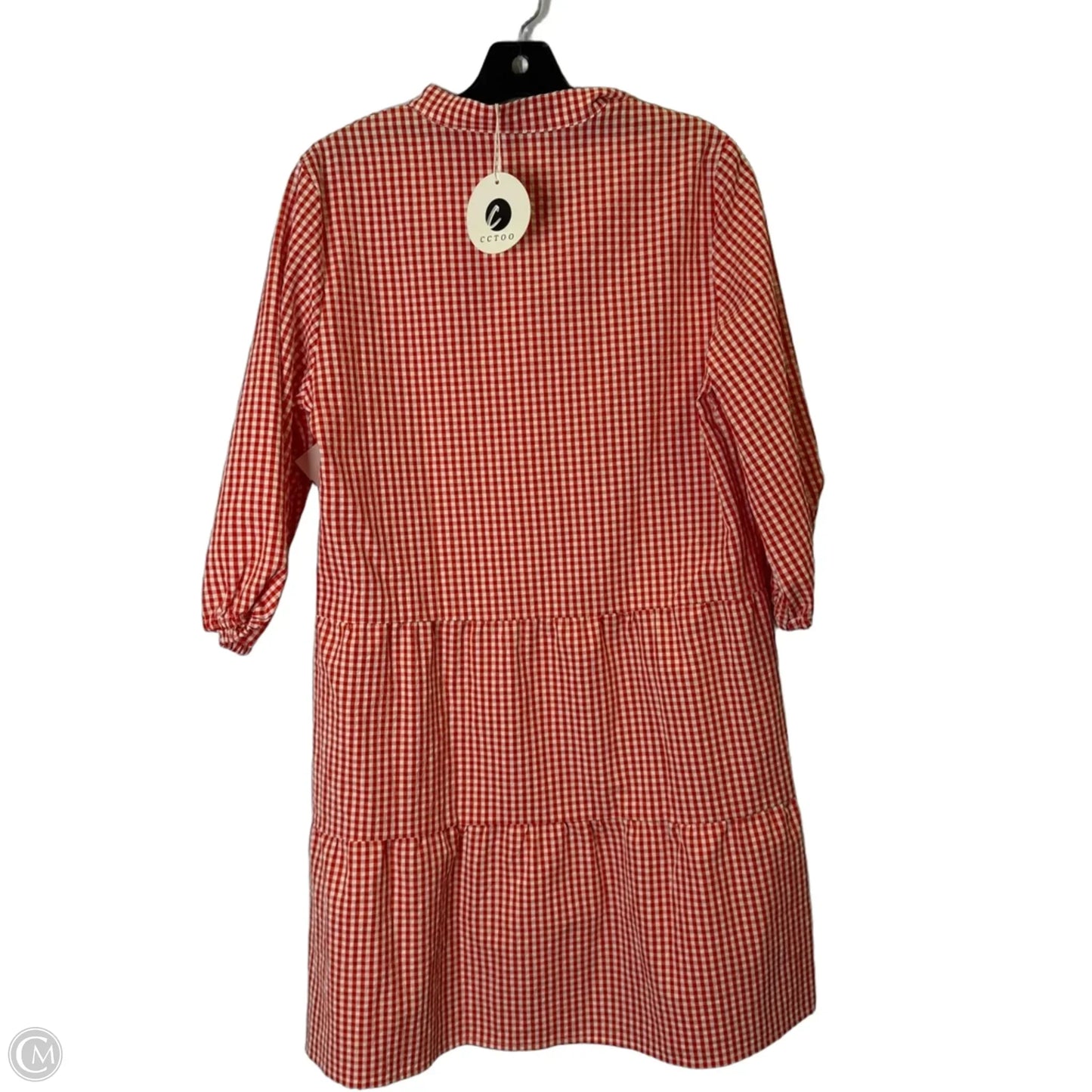 Dress Casual Short By Clothes Mentor In Red & White, Size: S