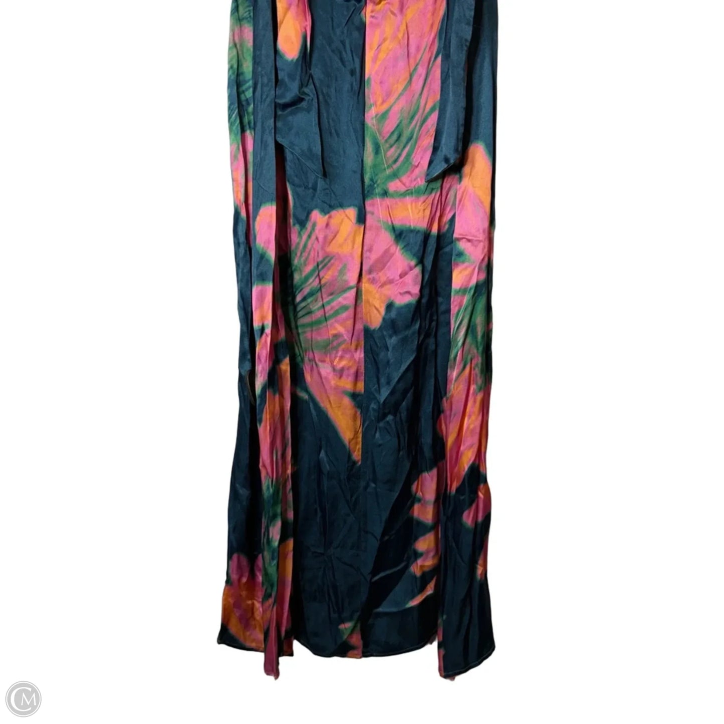 Dress Party Midi By Topshop In Blue & Pink, Size: 4
