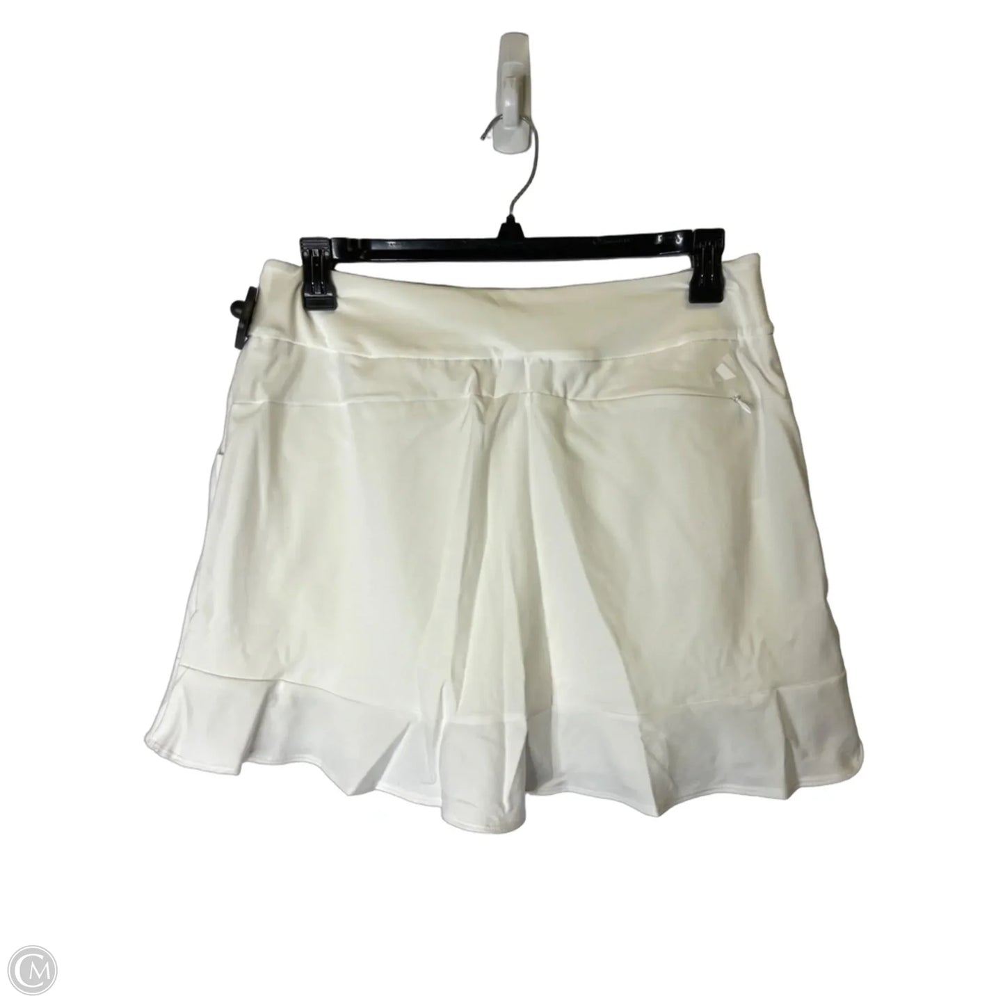 Athletic Skirt By Adidas In White, Size: L