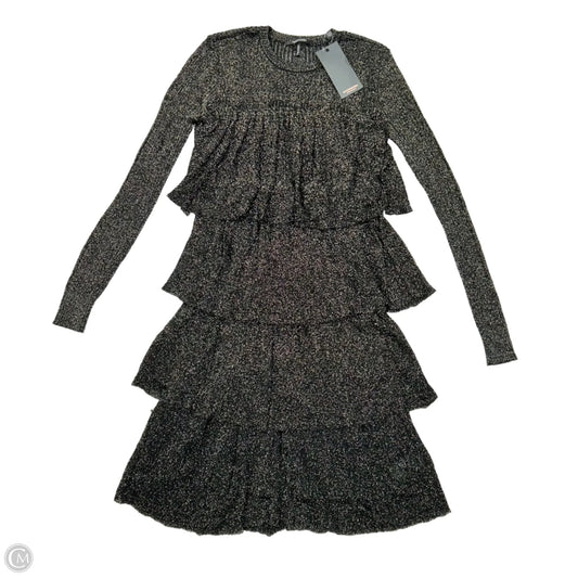 Dress Party Midi By Scotch & Soda In Black & Gold, Size: Xs