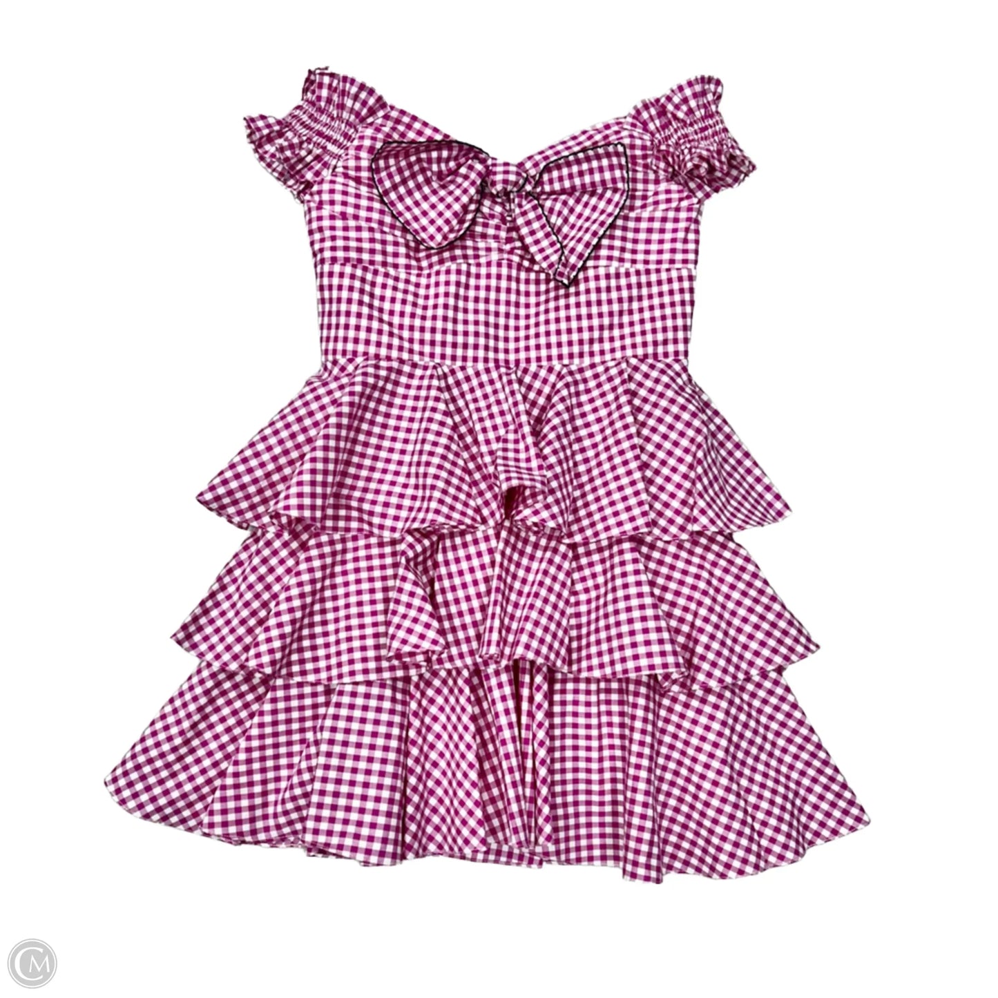 Dress Party Short By Caroline Constas In Purple & White, Size: M