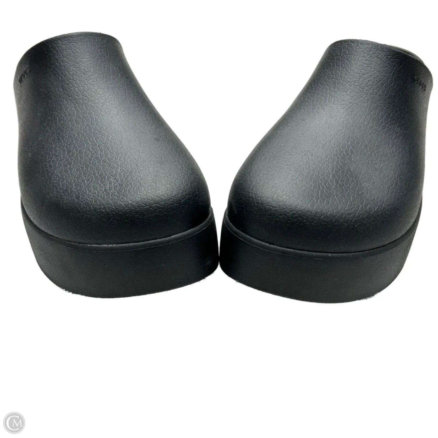 Sandals Heels Platform By Crocs In Black, Size: 9