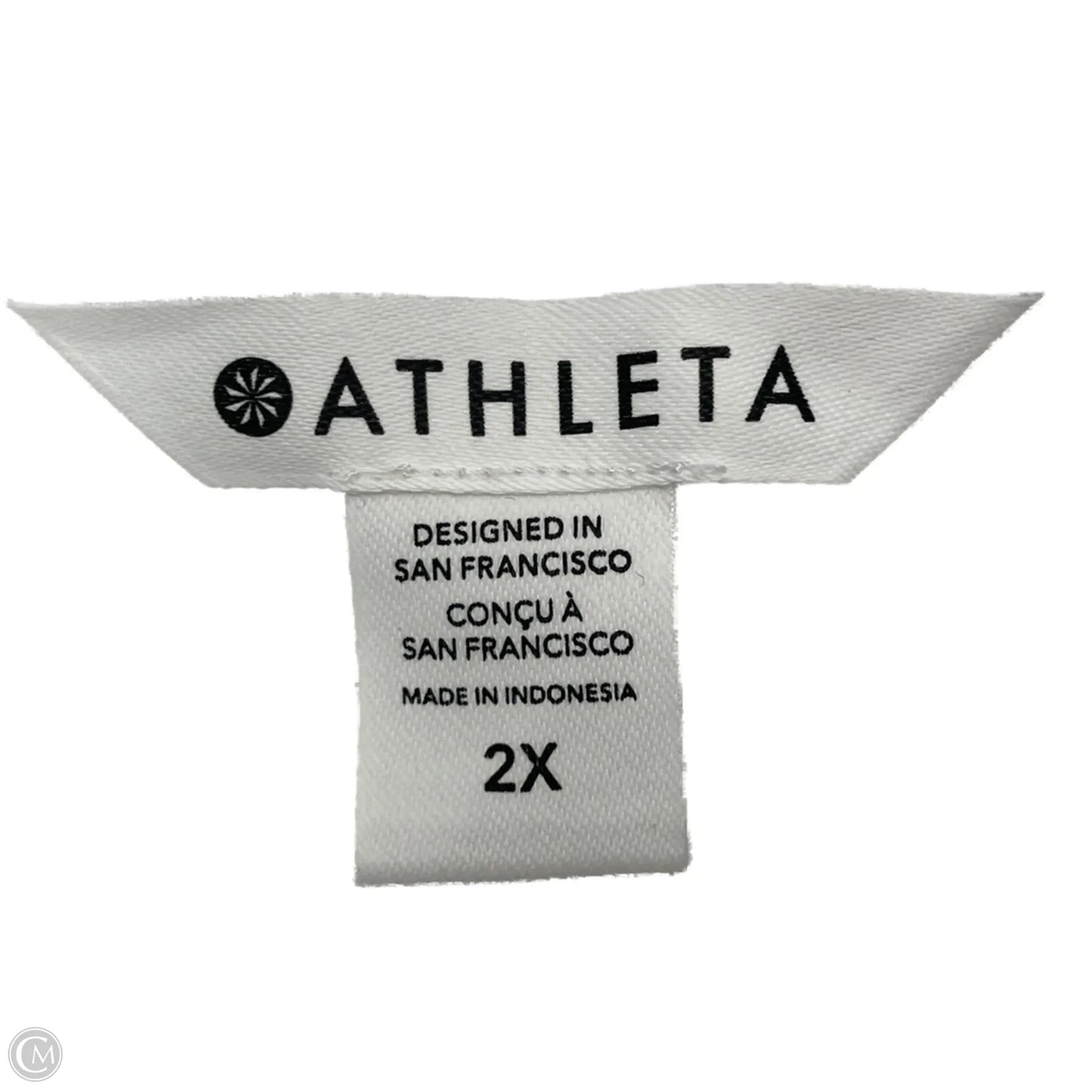 Top Sleeveless By Athleta In White, Size: 2x