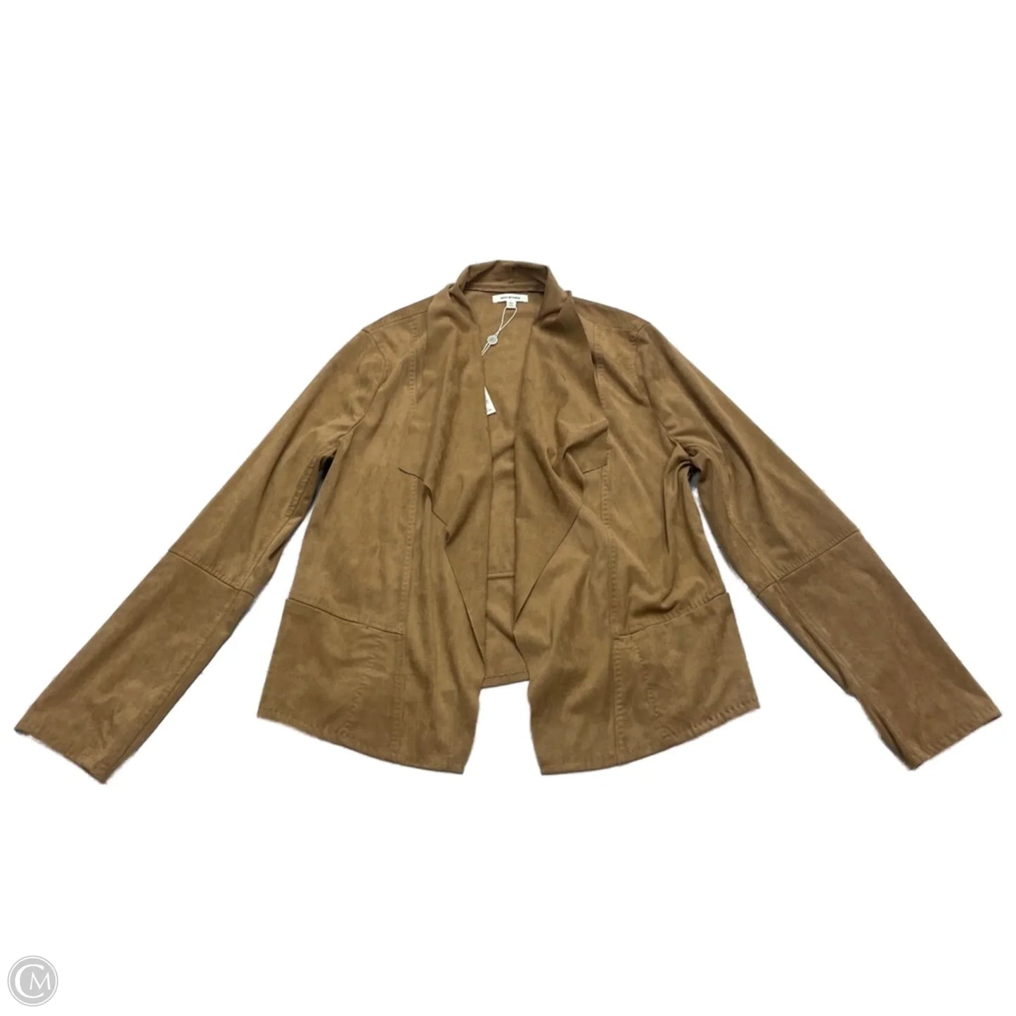 Jacket Moto By Max Studio In Brown, Size: L
