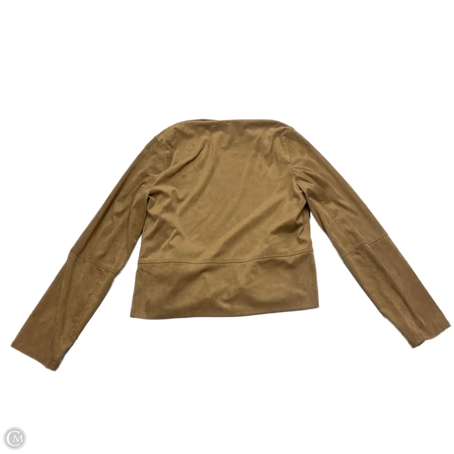 Jacket Moto By Max Studio In Brown, Size: L