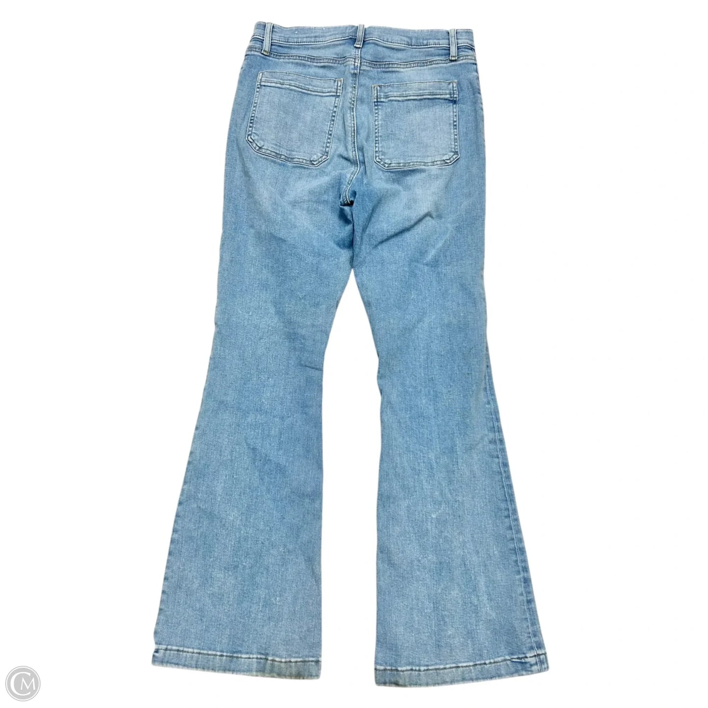 Jeans Flared By Loft In Blue Denim, Size: 10