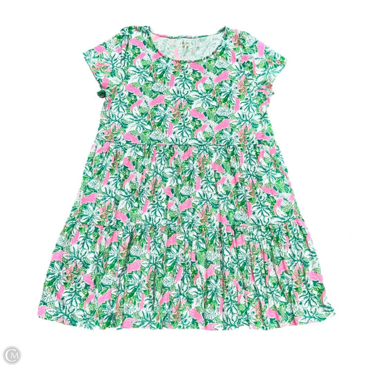 Dress Designer By Lilly Pulitzer In Green & Pink, Size: Xxl