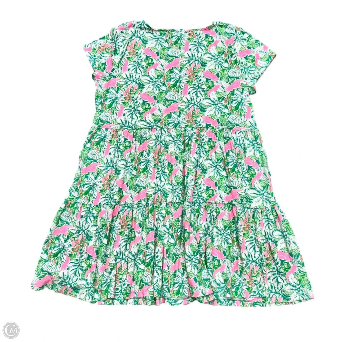 Dress Designer By Lilly Pulitzer In Green & Pink, Size: Xxl