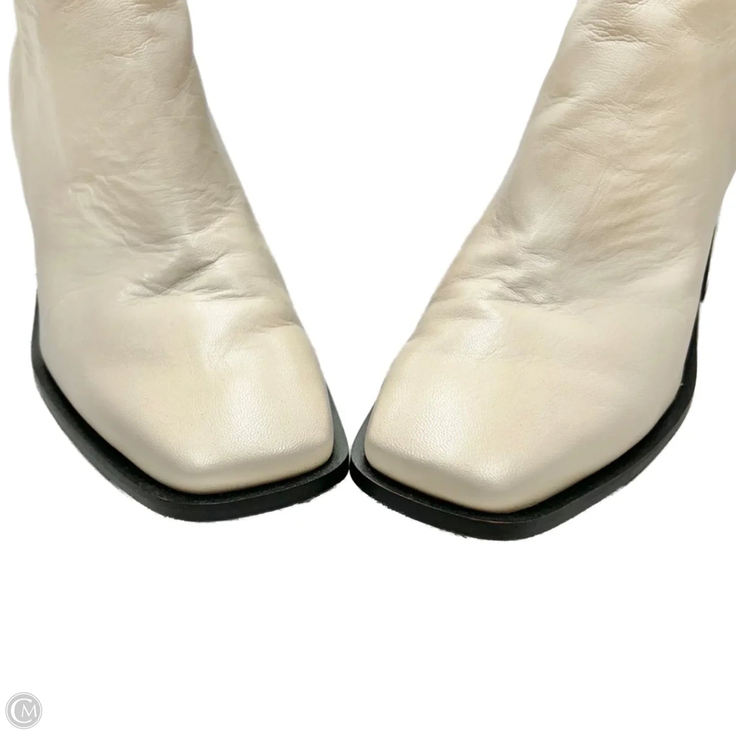 Boots Mid-calf Heels By Sam Edelman In Cream, Size: 9.5