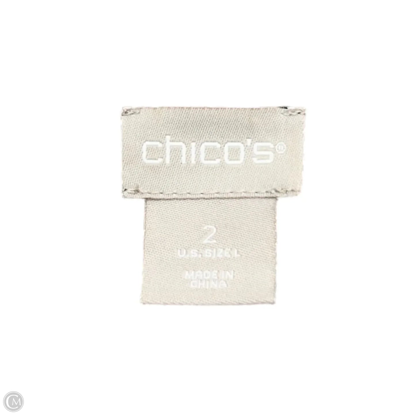 Cardigan By Chicos In Black & Tan, Size: L