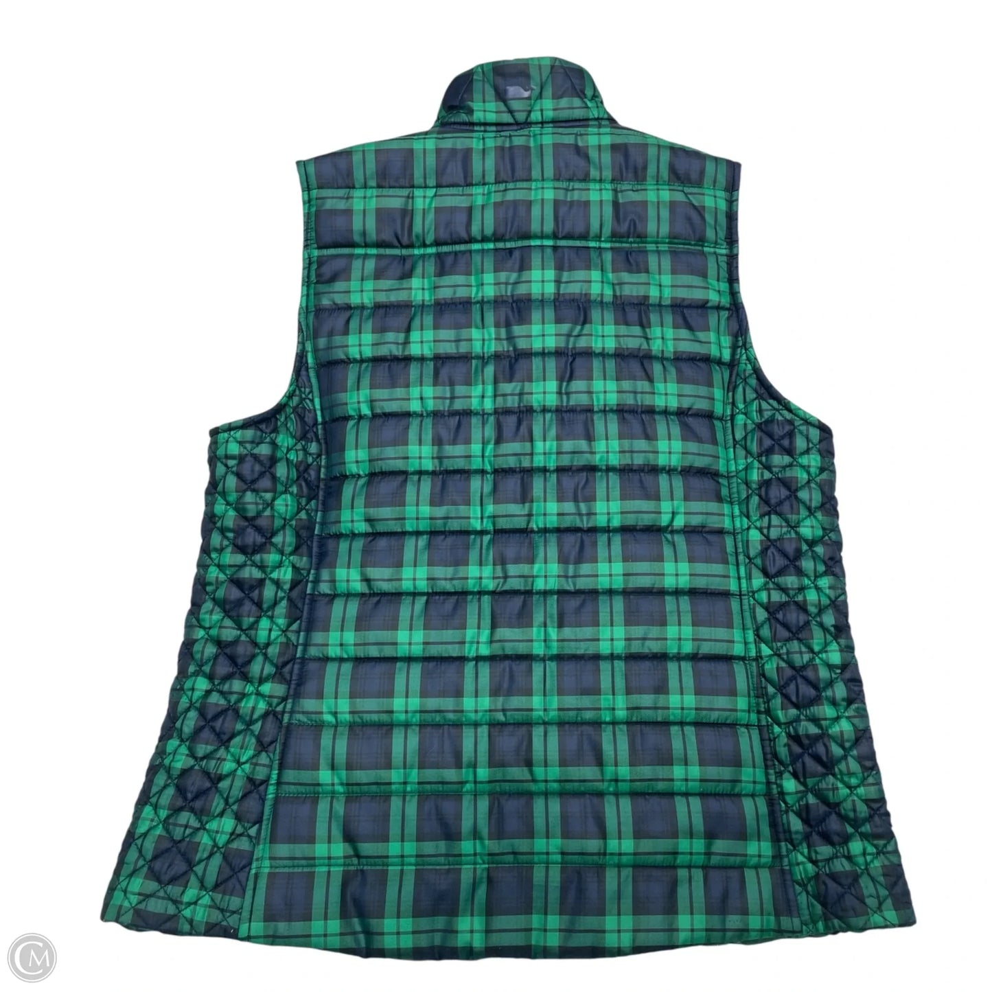 Vest Puffer & Quilted By Vineyard Vines In Blue & Green, Size: S