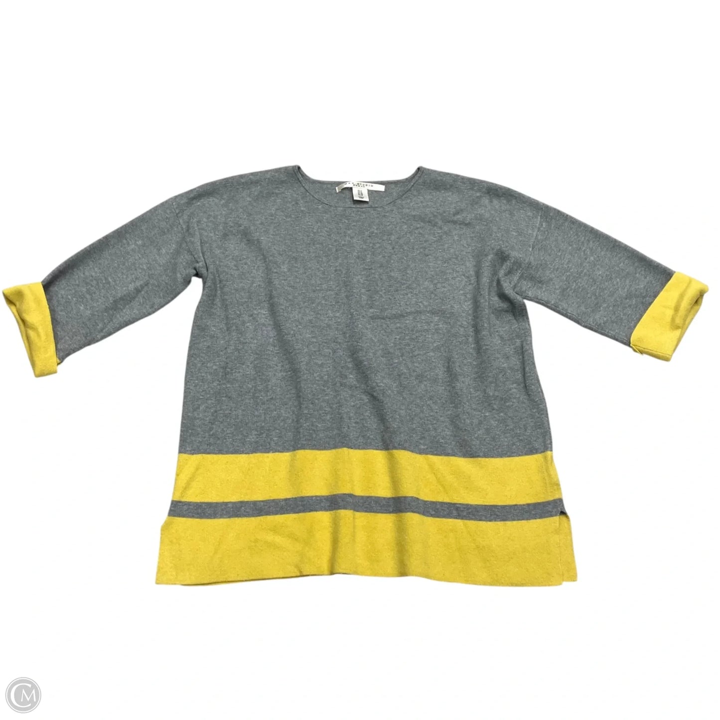 Sweatshirt Collar By Max Studio In Tan & Yellow, Size: 1x