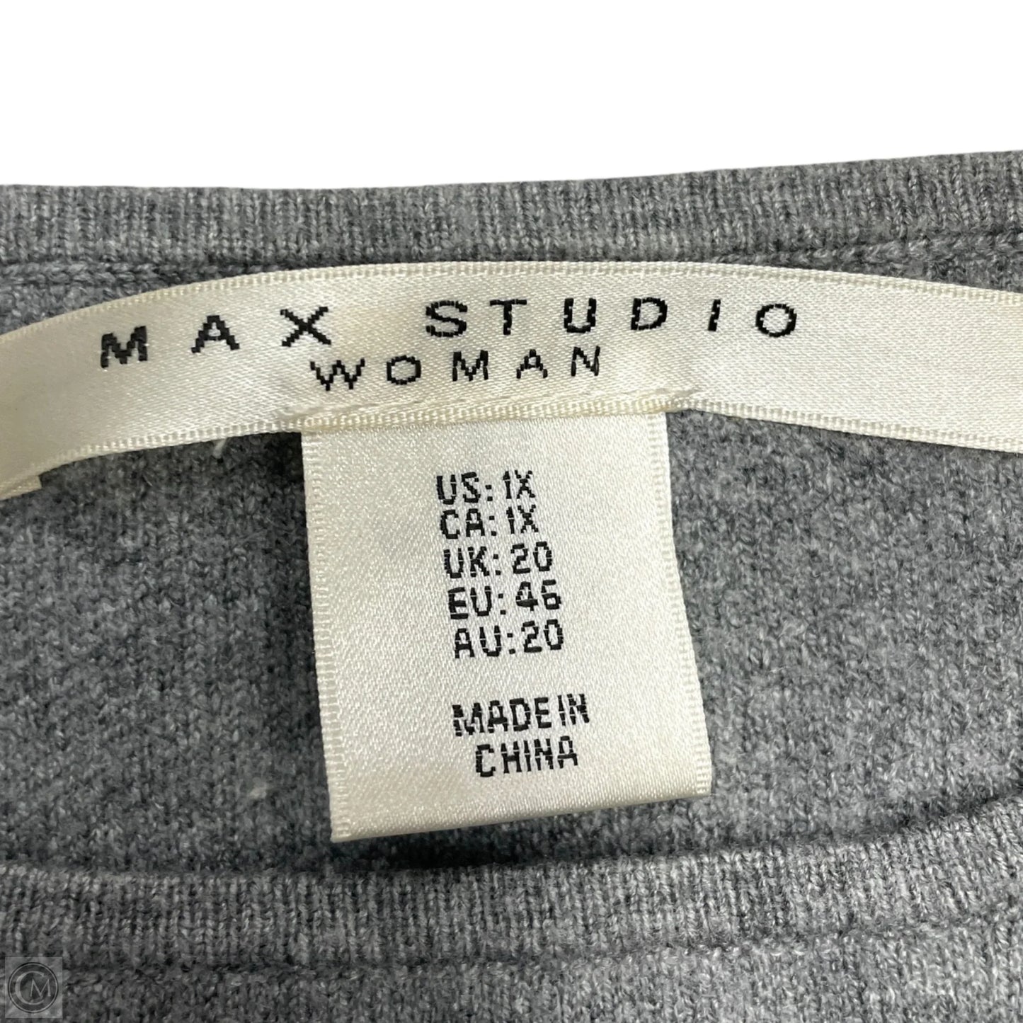 Sweatshirt Collar By Max Studio In Tan & Yellow, Size: 1x