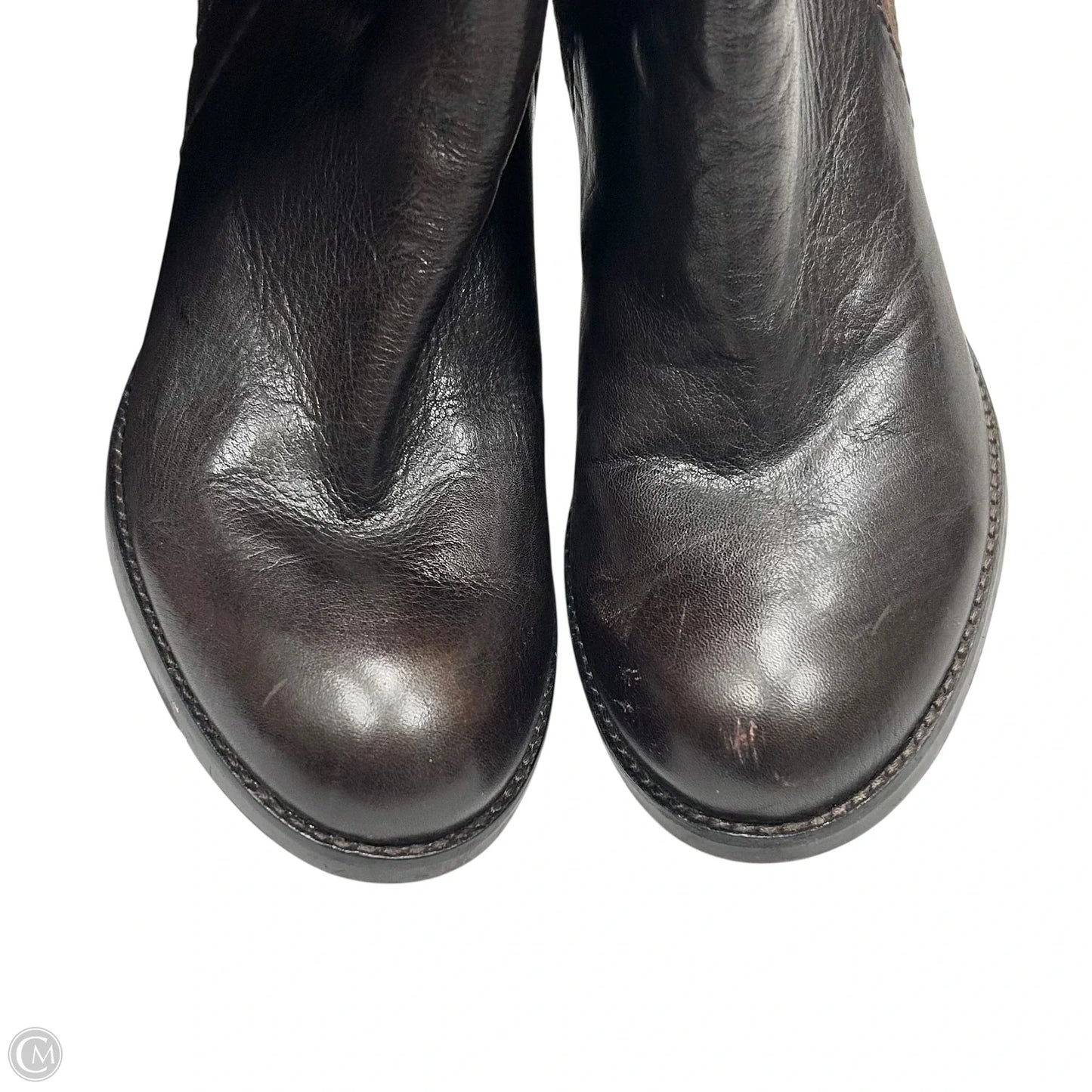 Boots Mid-calf Heels By Nine West In Brown, Size: 8.5