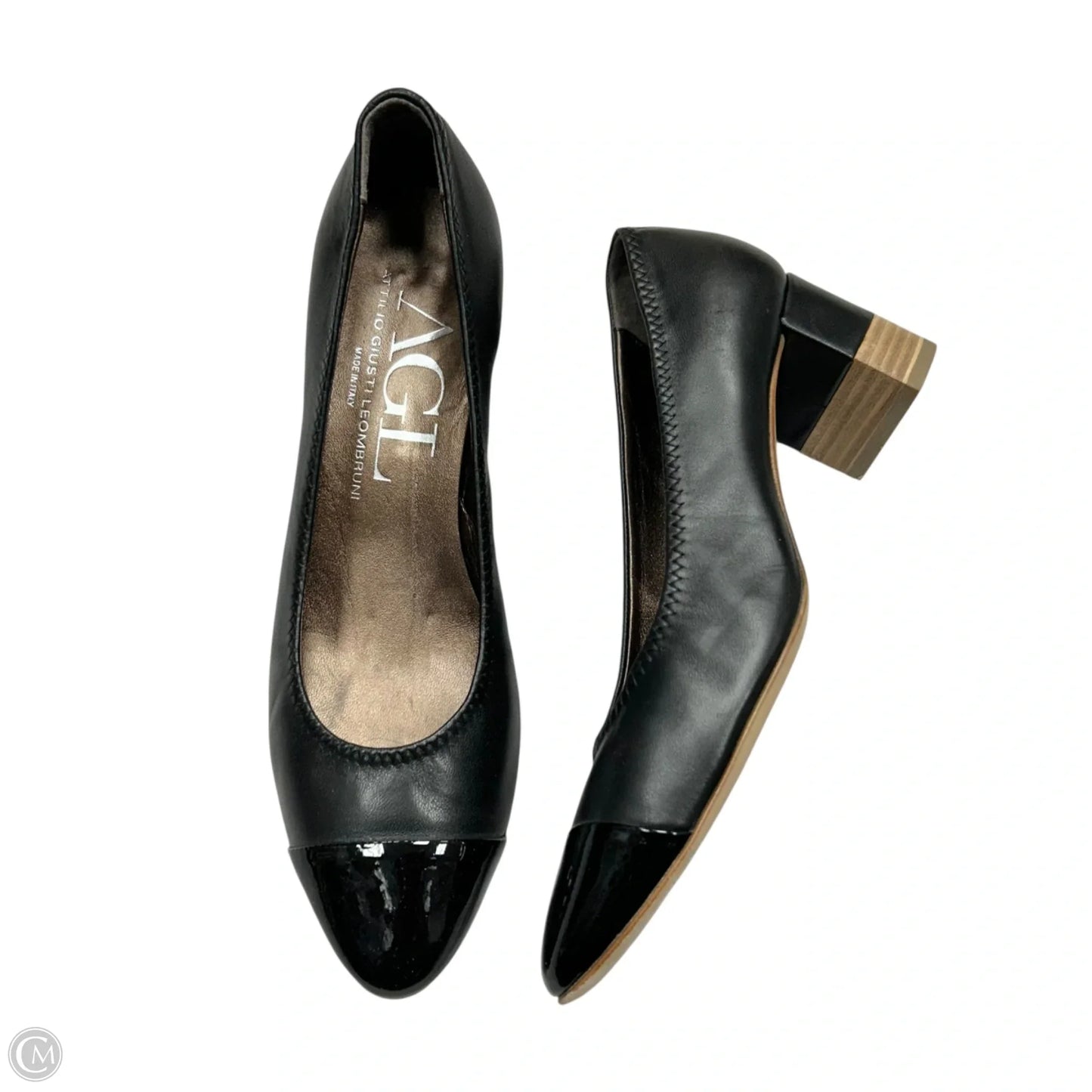 Shoes Heels Block By Agl In Black, Size: 8.5
