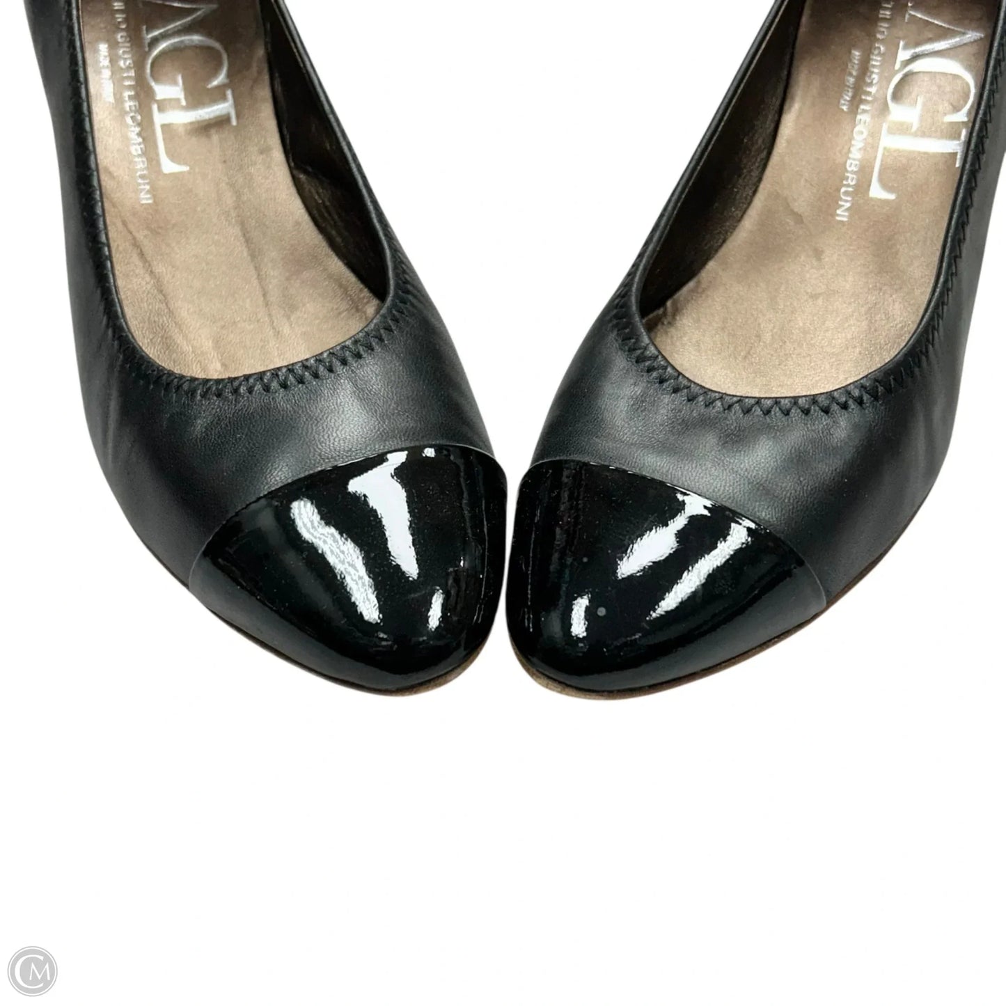 Shoes Heels Block By Agl In Black, Size: 8.5