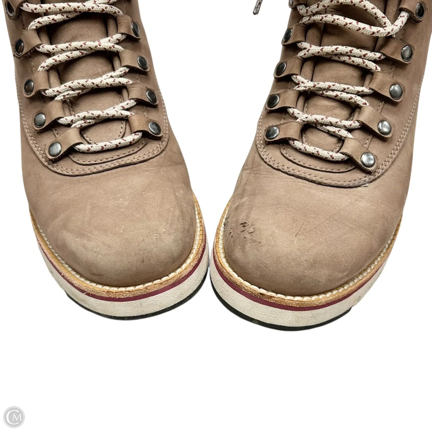 Boots Ankle Flats By Cole-haan In Taupe, Size: 9