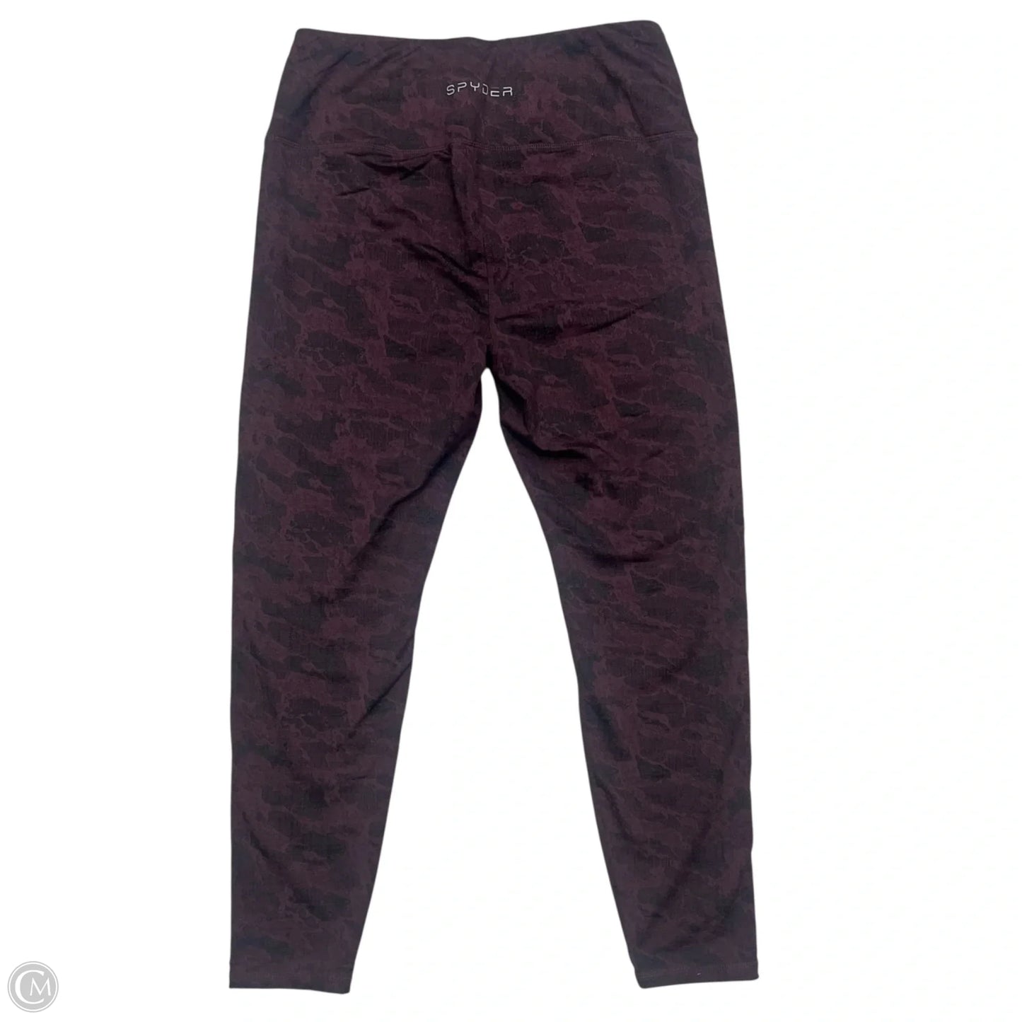 Athletic Leggings By Spyder In Purple, Size: Xl
