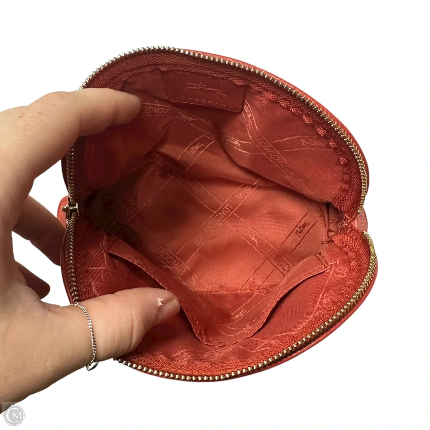 Makeup Bag Designer By Longchamp, Size: Small