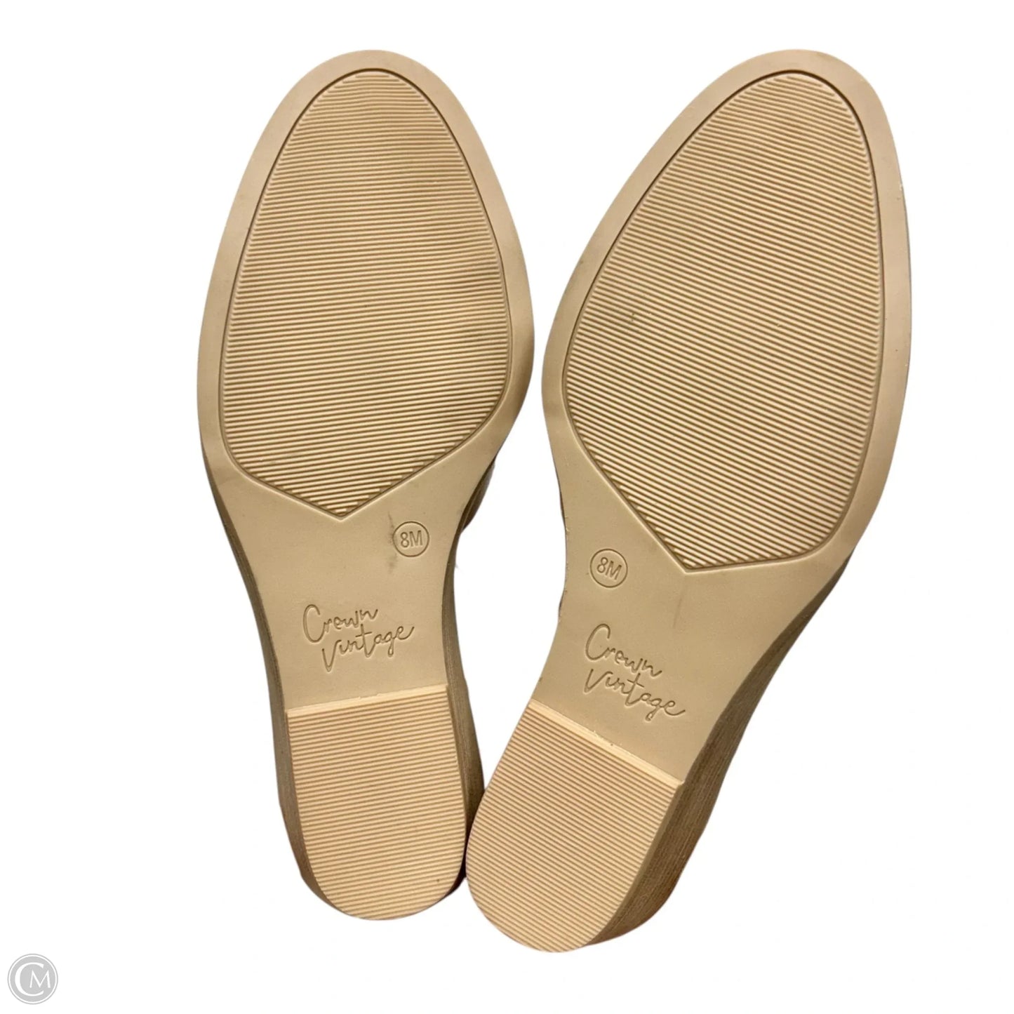 Shoes Heels Wedge By Crown Vintage In Beige, Size: 8