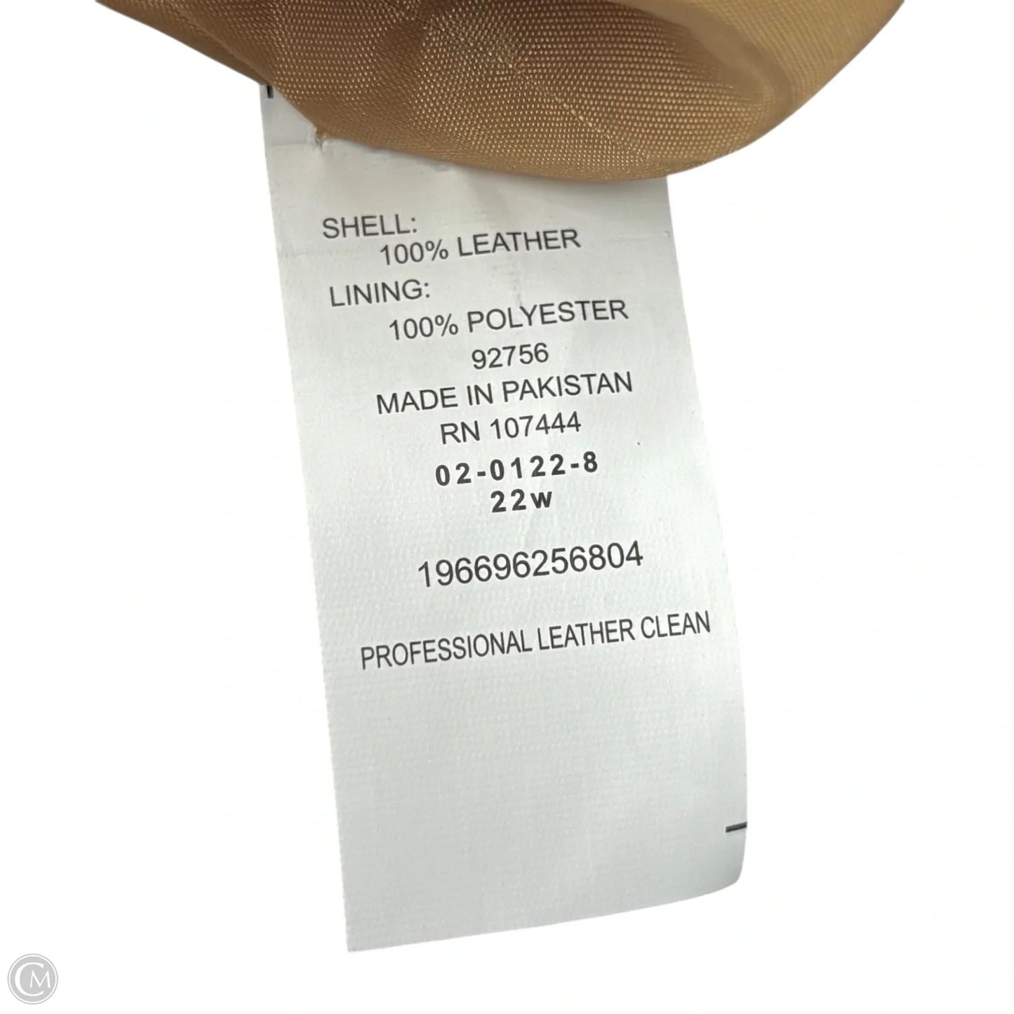 Jacket Leather By Jessica London In Brown, Size: 3x