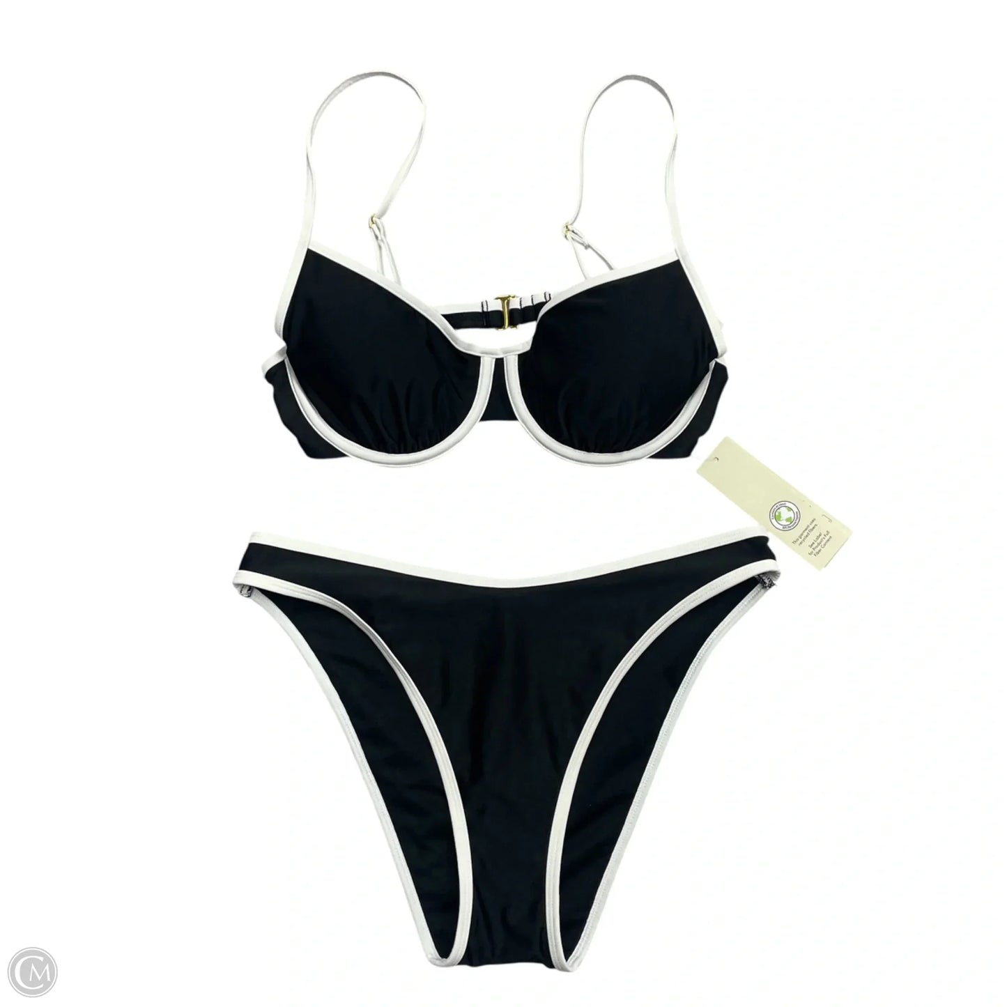 Swimsuit 2pc By No Boundaries In Black & White, Size: S
