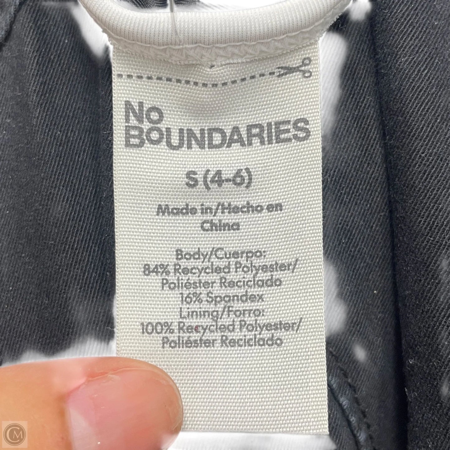 Swimsuit 2pc By No Boundaries In Black & White, Size: S