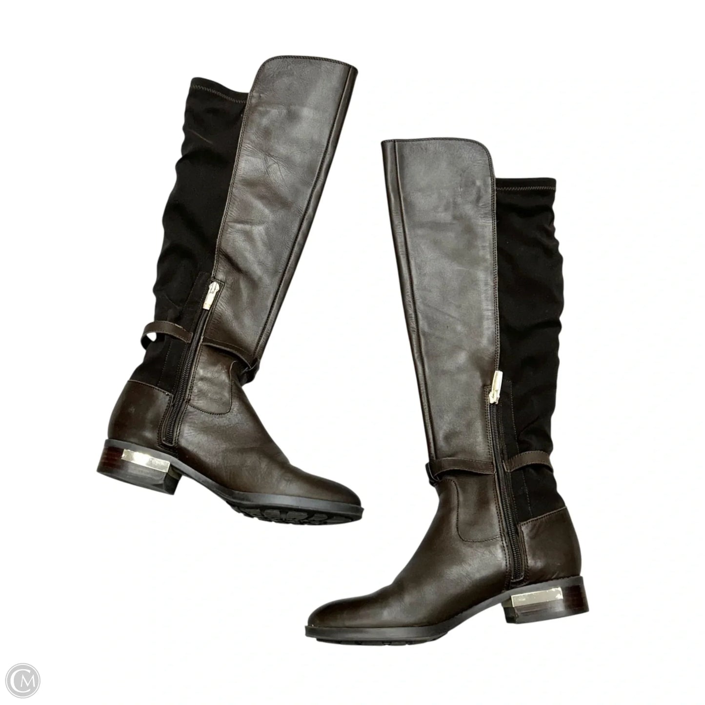 Boots Leather By Vince Camuto In Brown, Size: 6.5