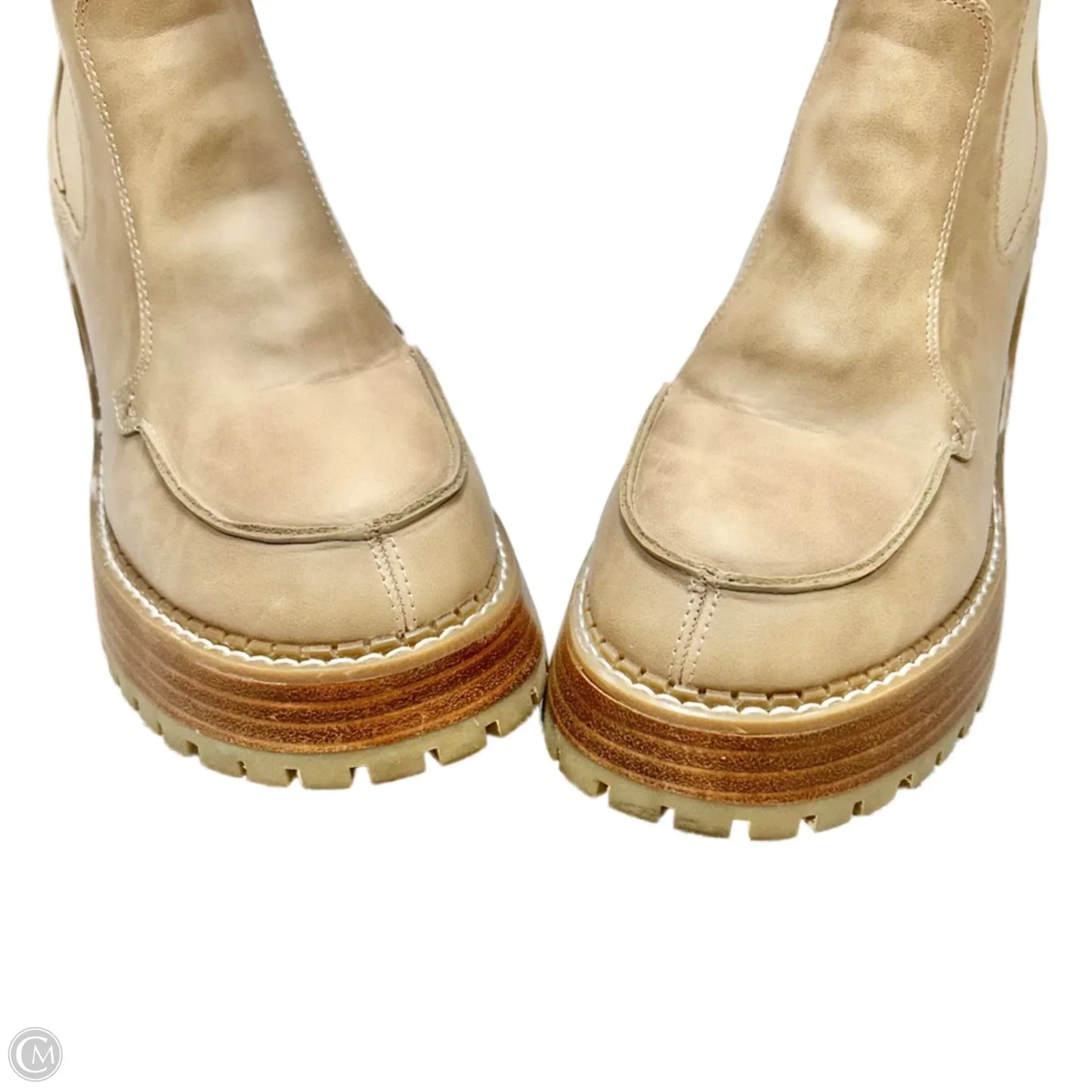 Boots Ankle Heels By Mia In Tan, Size: 10