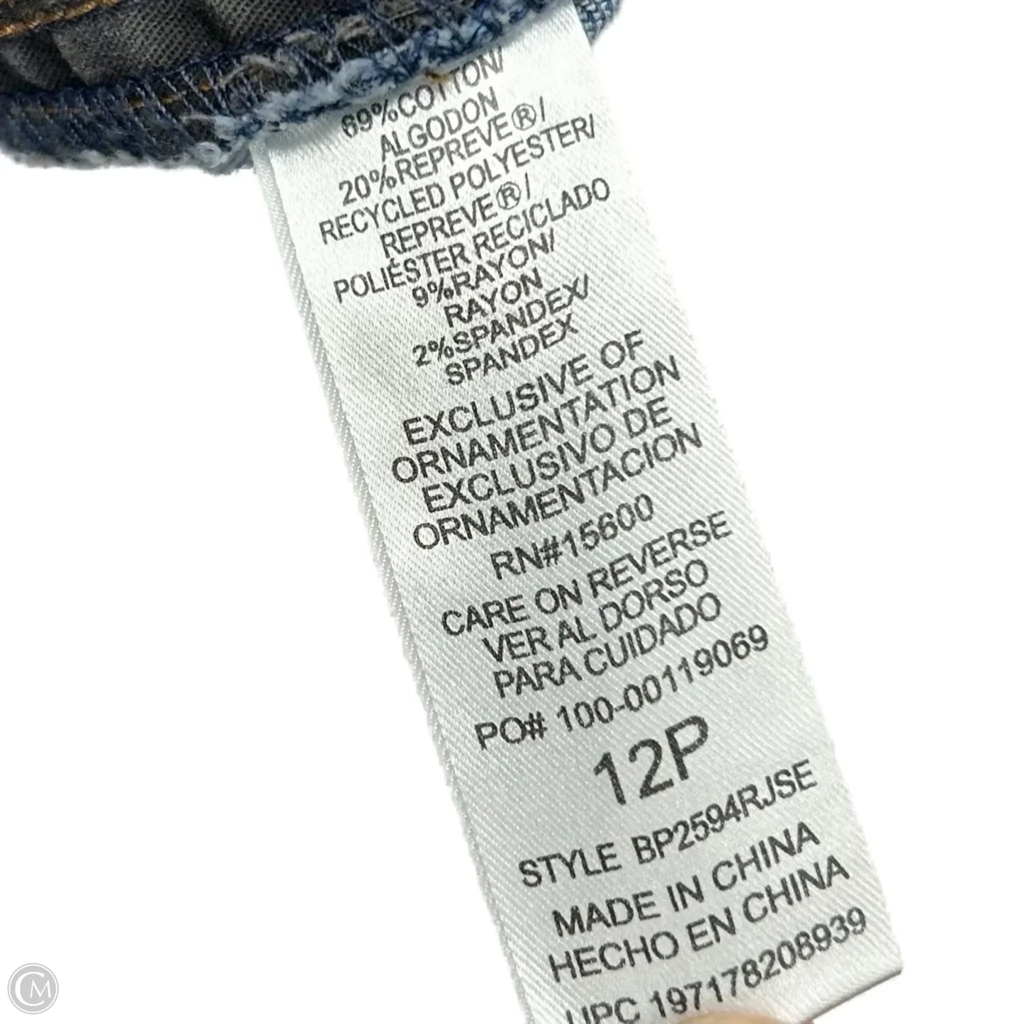 Jeans Boot Cut By Democracy In Blue Denim, Size: 12p